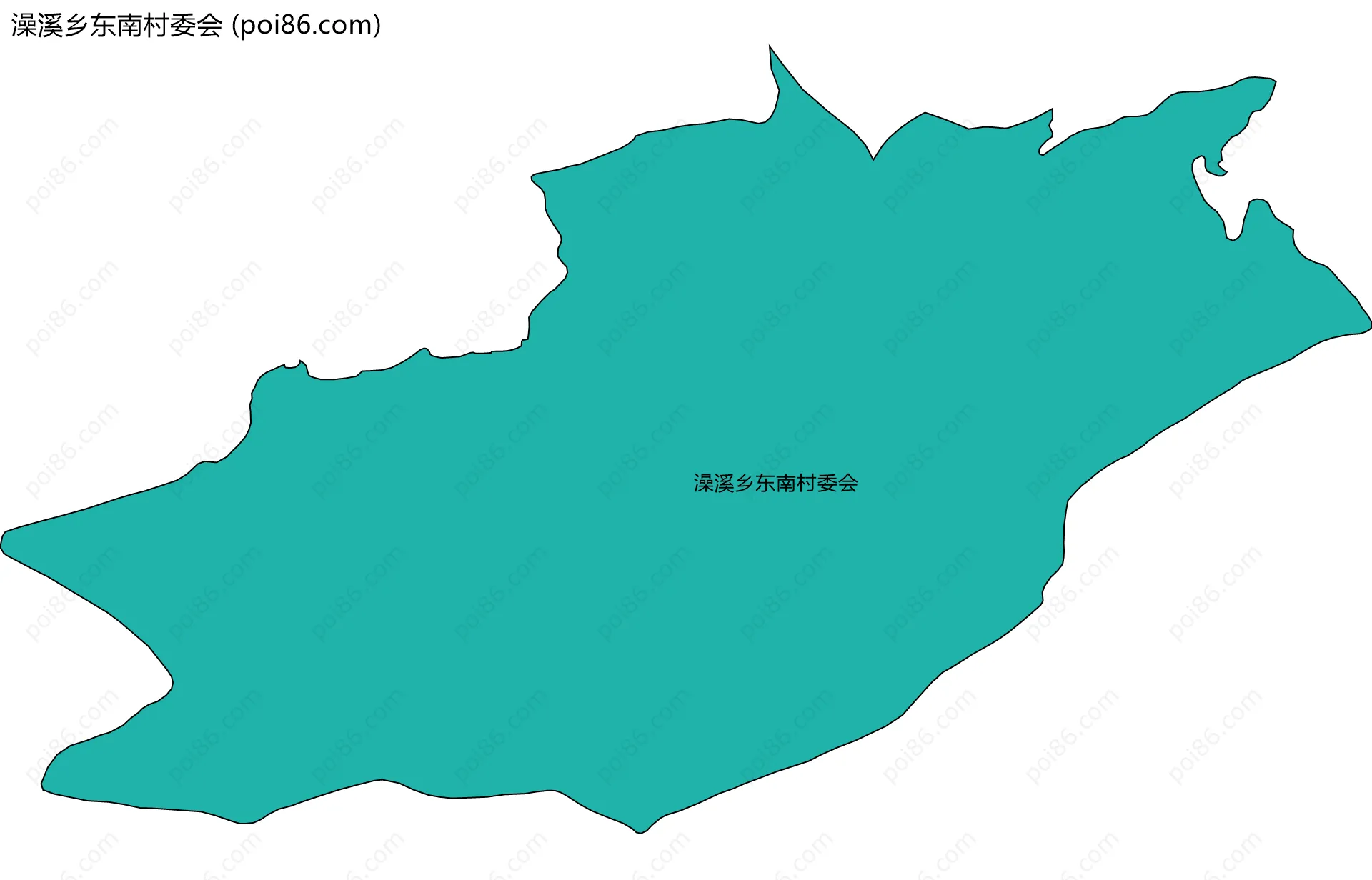 澡溪乡东南村委会边界地图