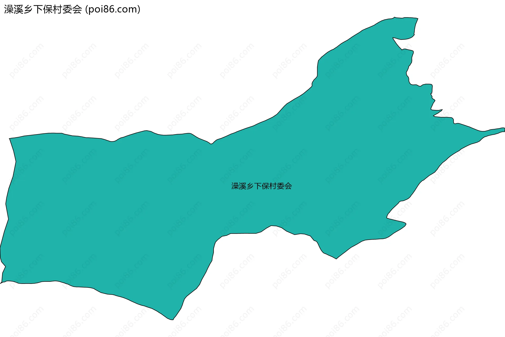 澡溪乡下保村委会边界地图