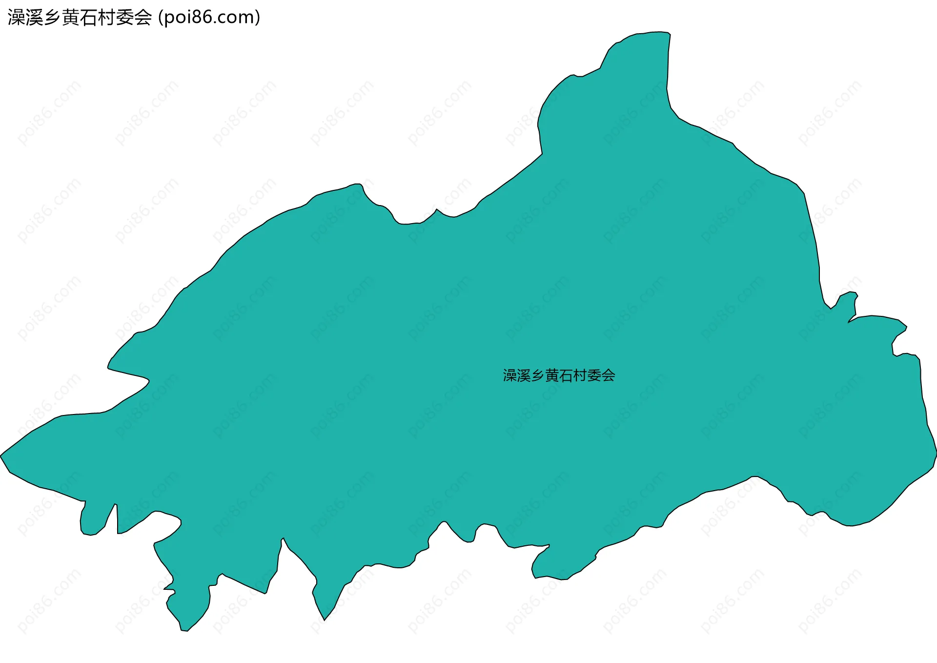 澡溪乡黄石村委会边界地图