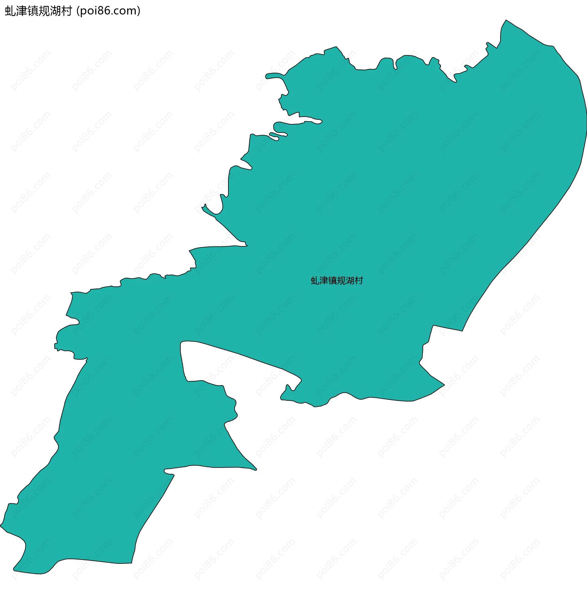 虬津镇规湖村边界地图