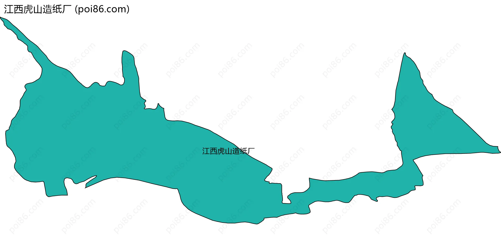 江西虎山造纸厂边界地图