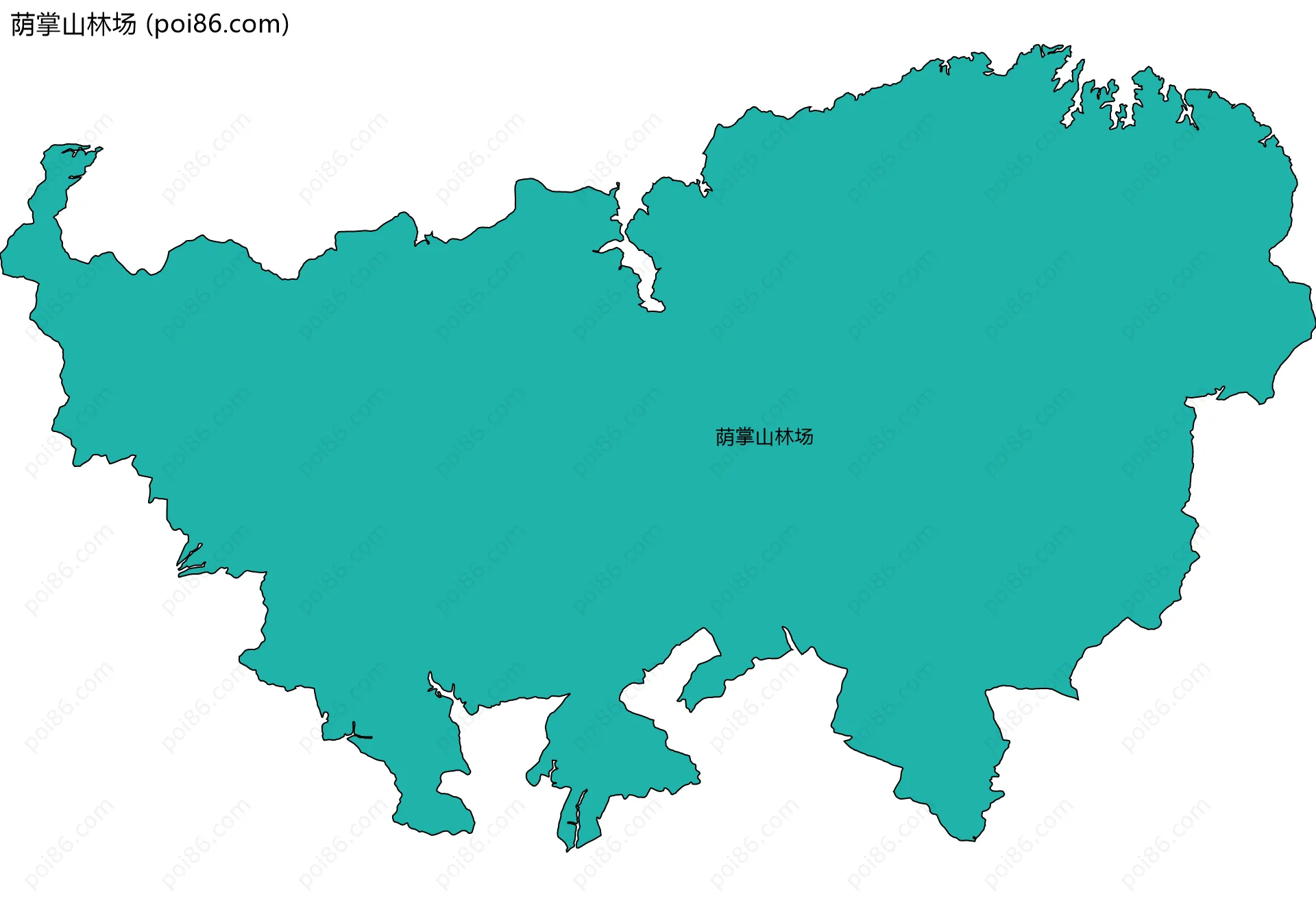 荫掌山林场边界地图