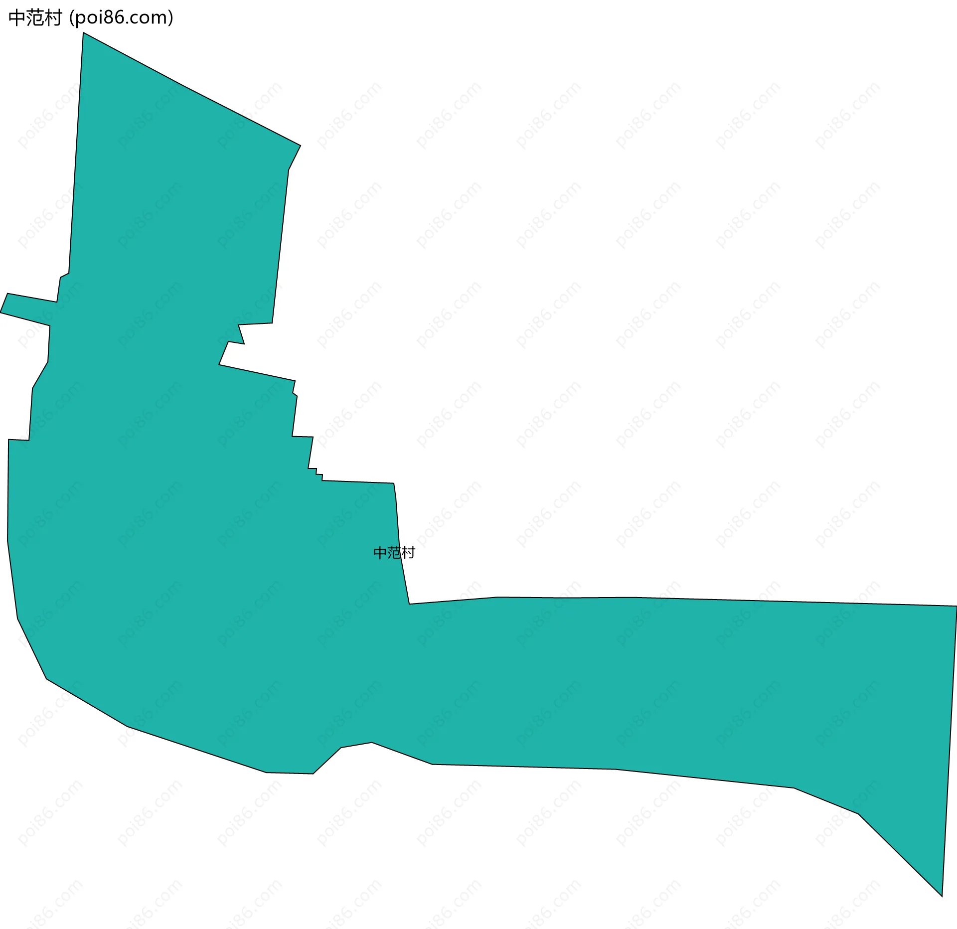 中范村边界地图