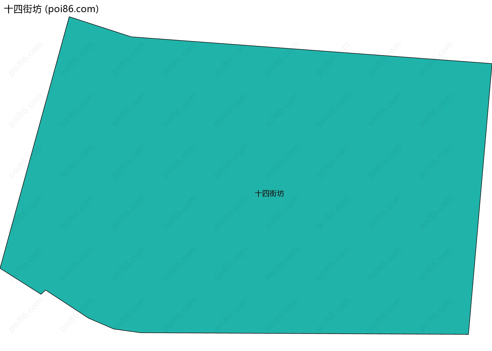 十四街坊边界地图