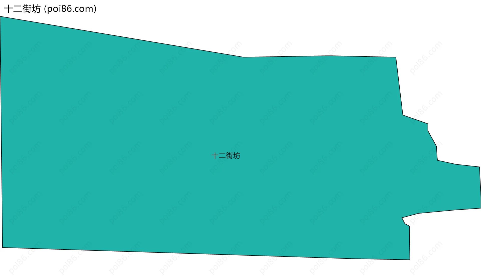 十二街坊边界地图