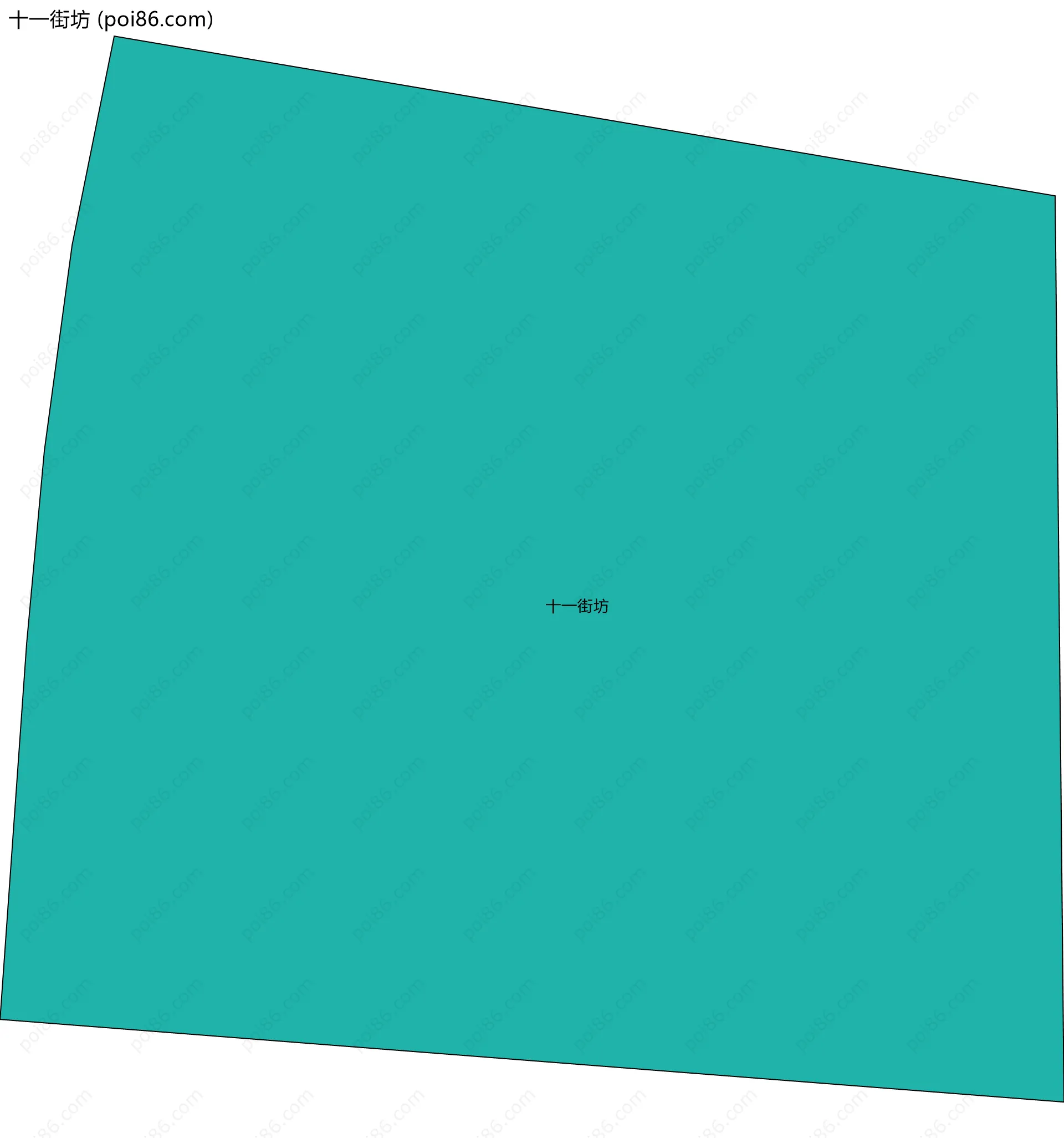 十一街坊边界地图