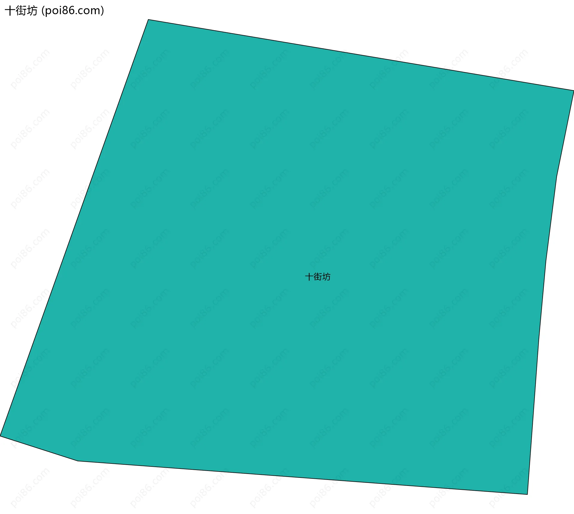 十街坊边界地图