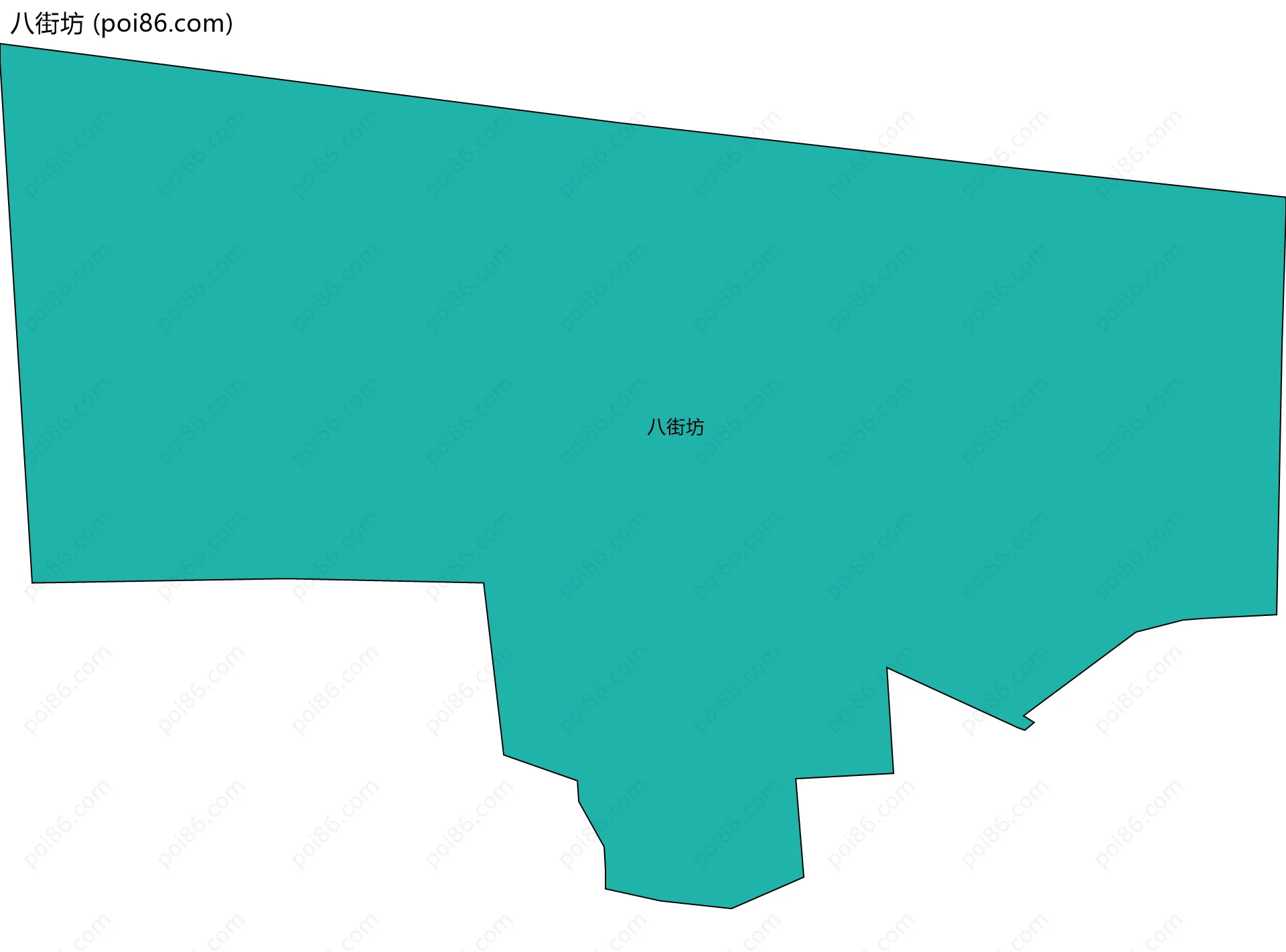 八街坊边界地图