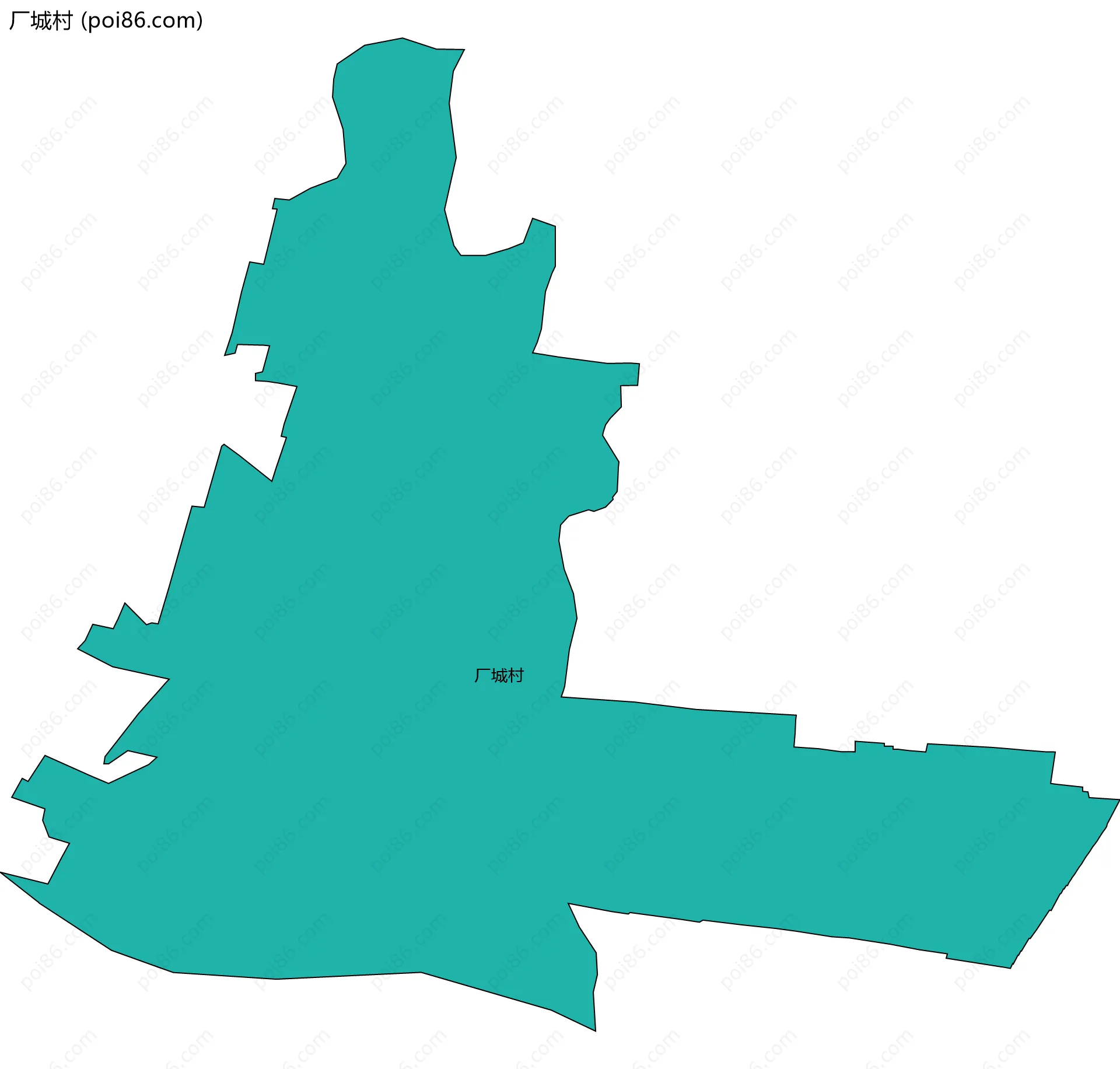 厂城村边界地图