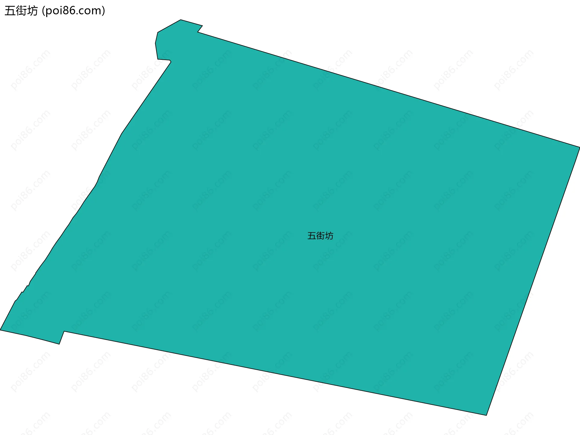 五街坊边界地图