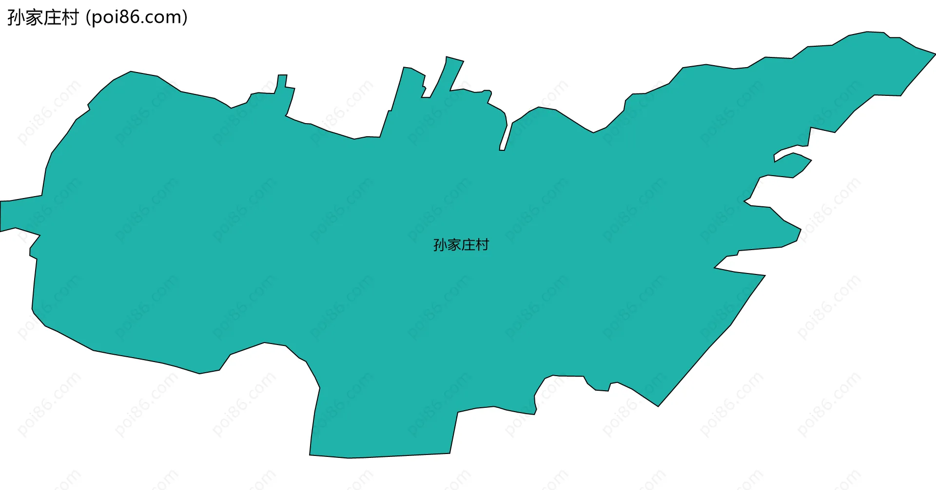 孙家庄村边界地图