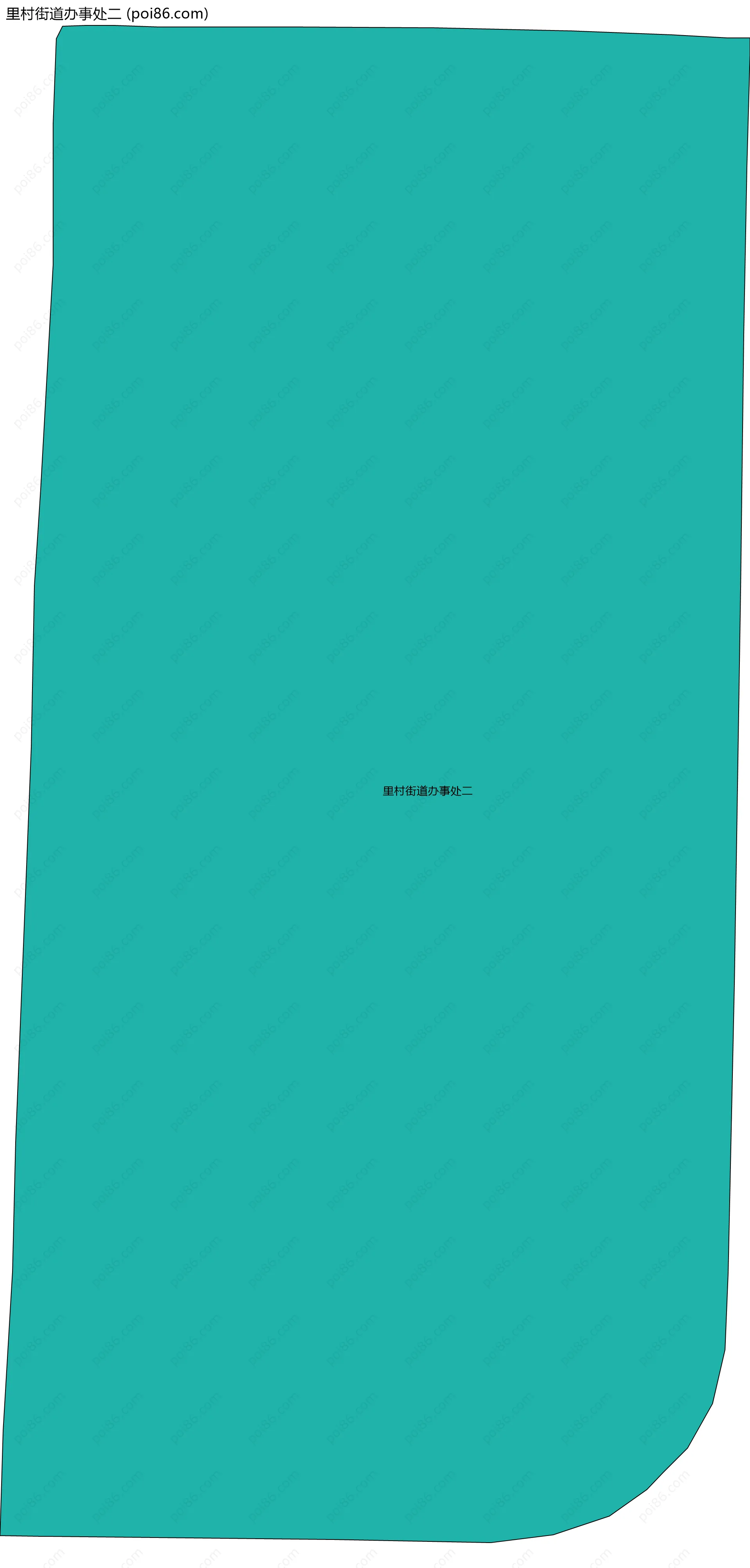 里村街道办事处二边界地图