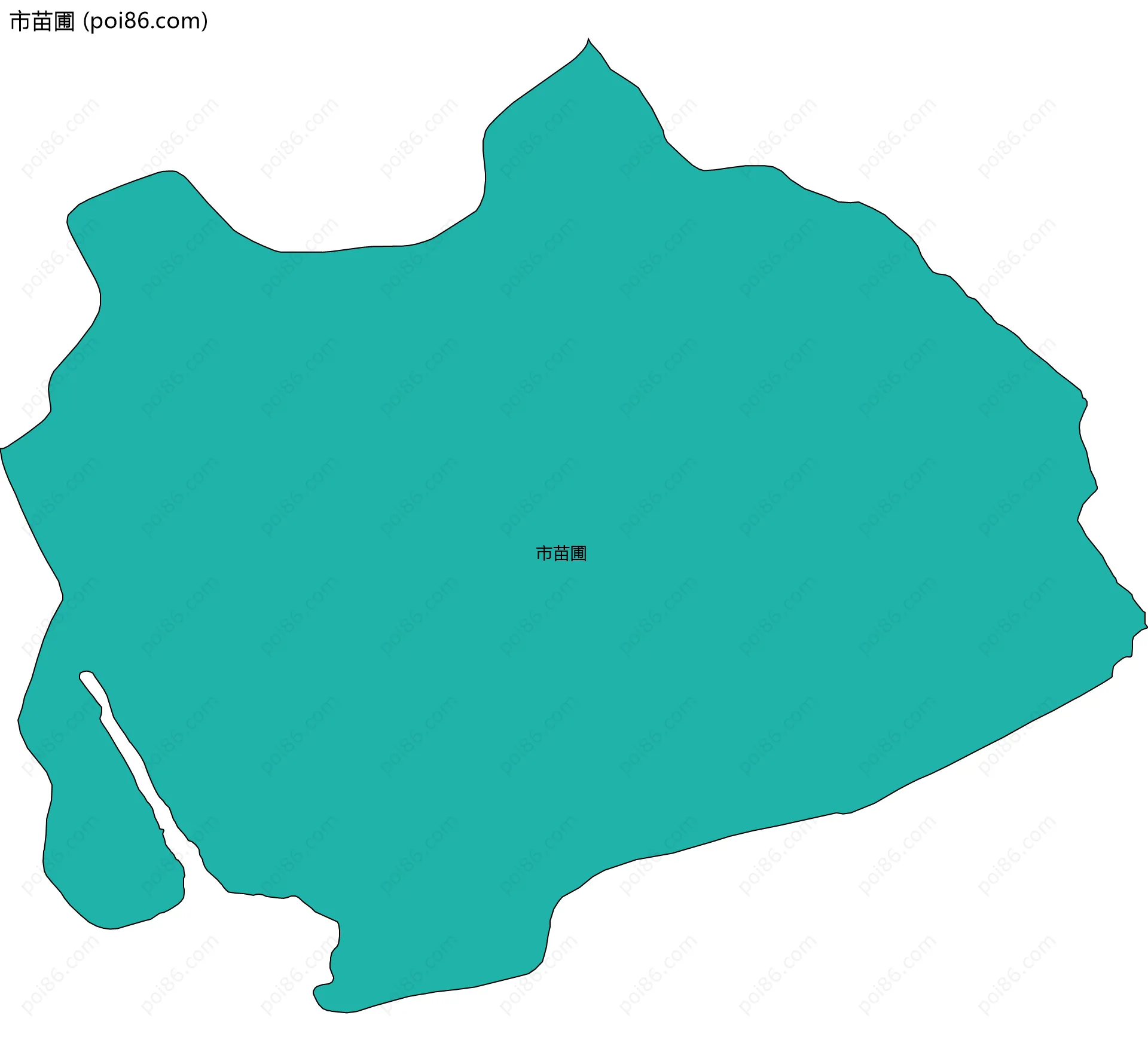 市苗圃边界地图