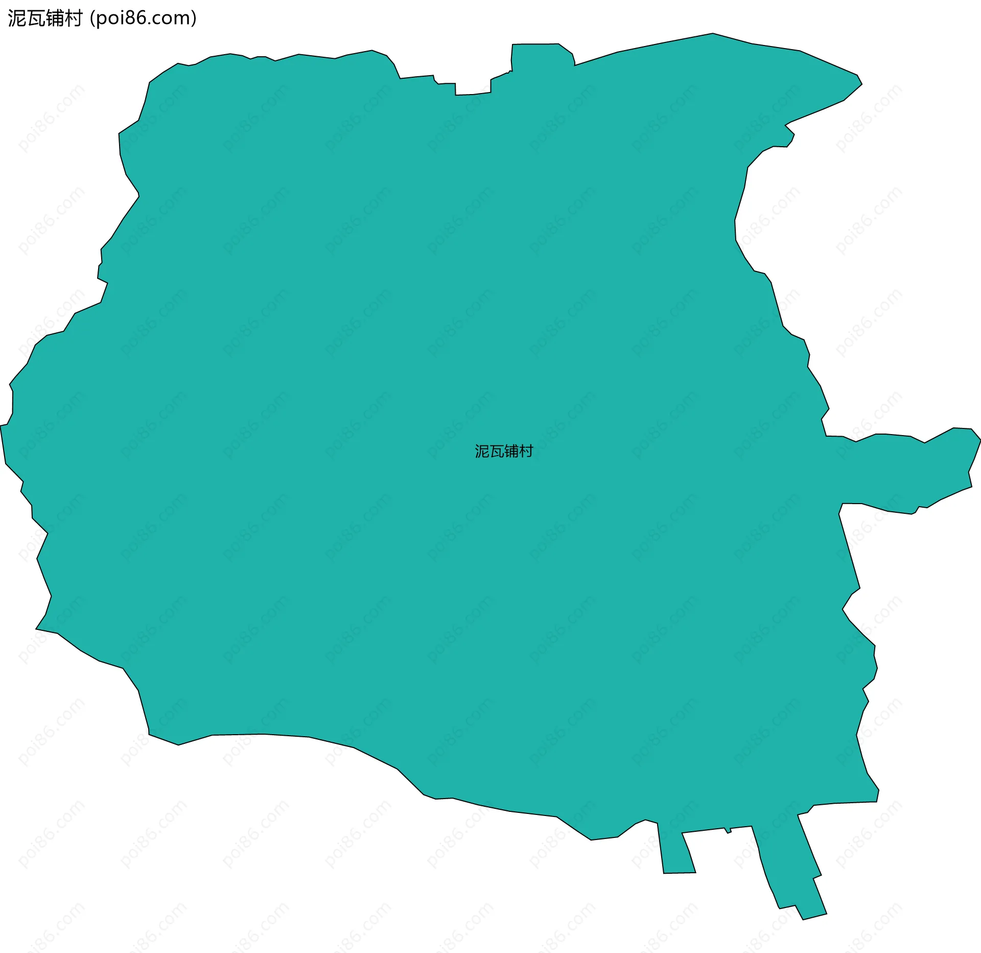 泥瓦铺村边界地图
