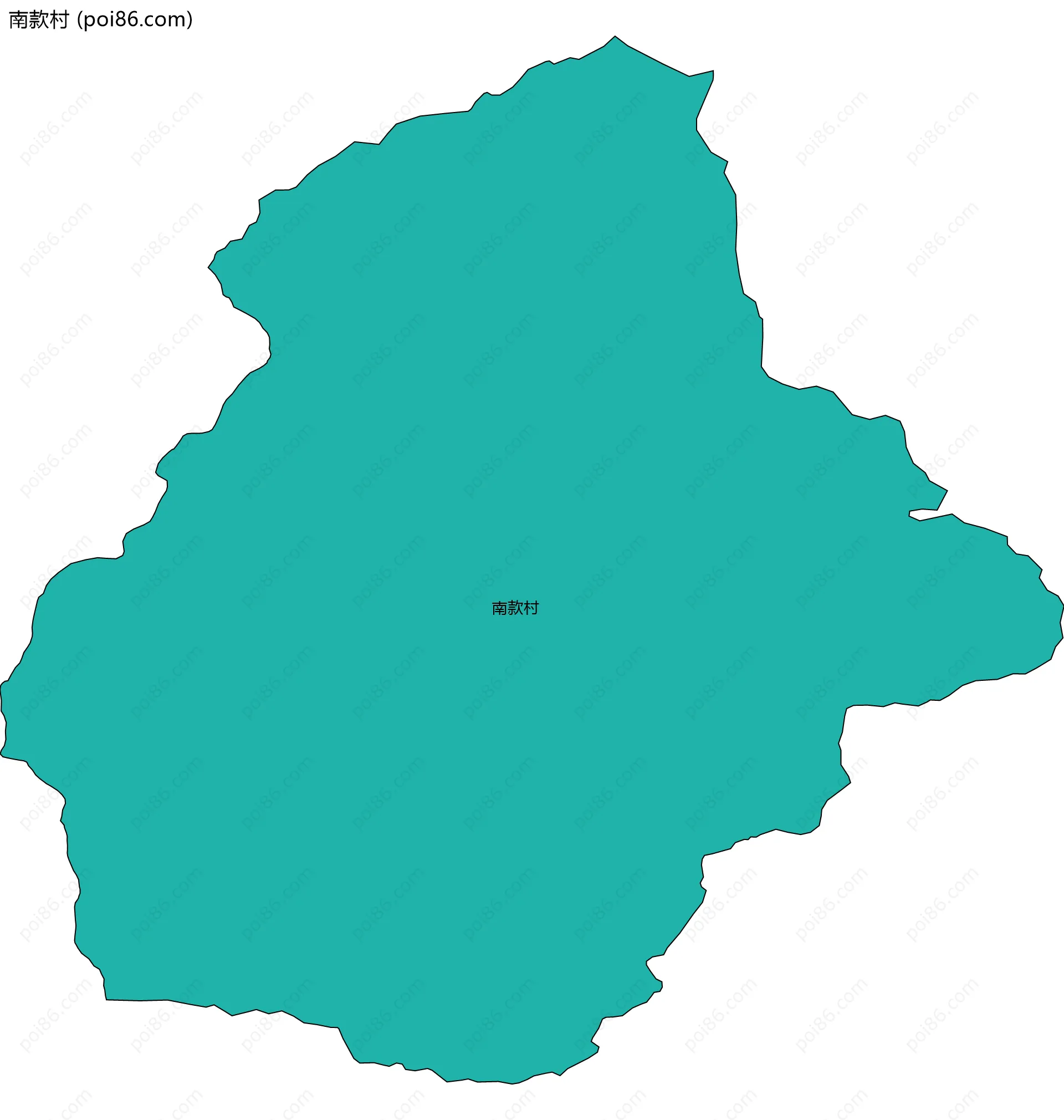 南款村边界地图