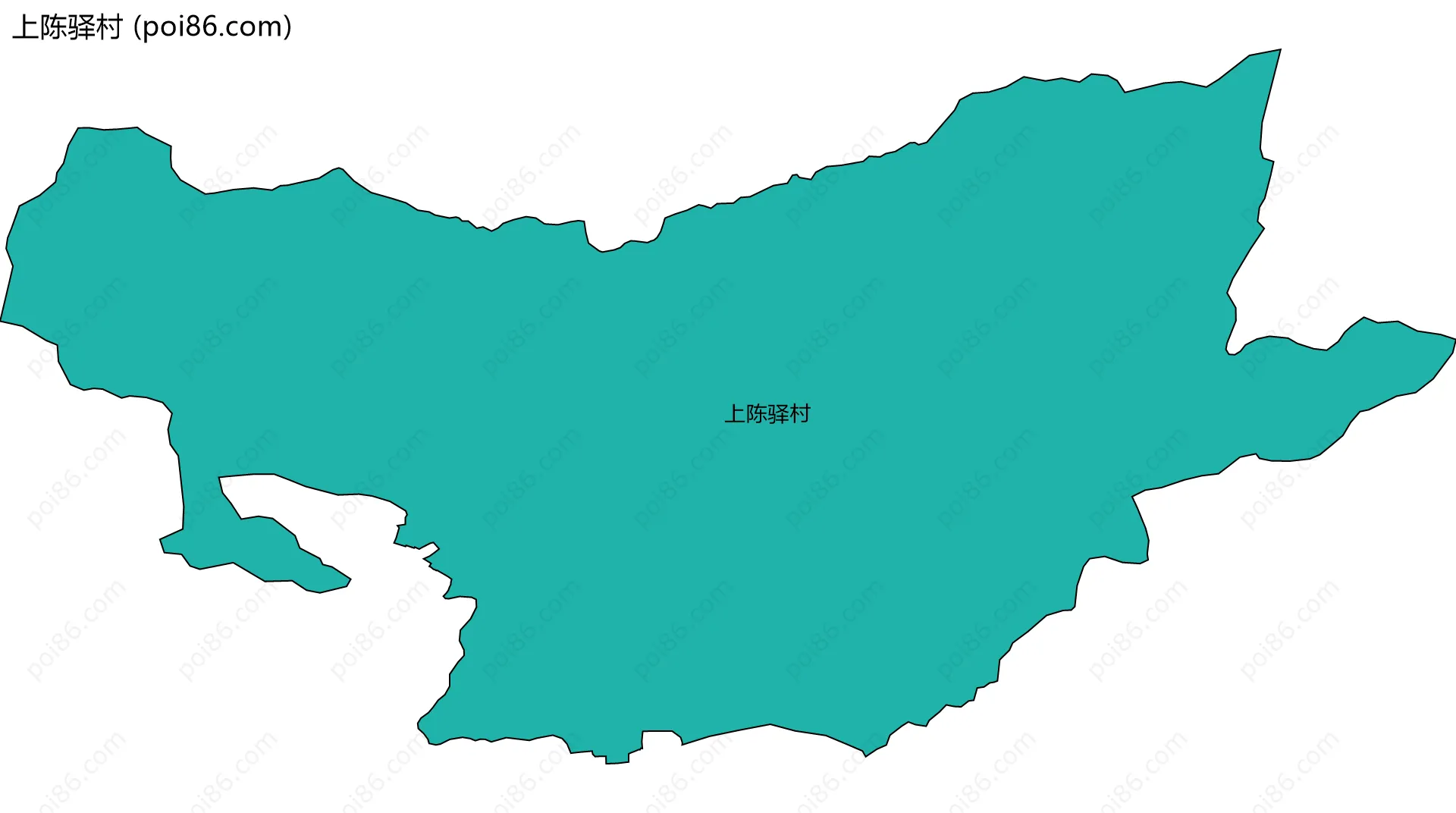 上陈驿村边界地图