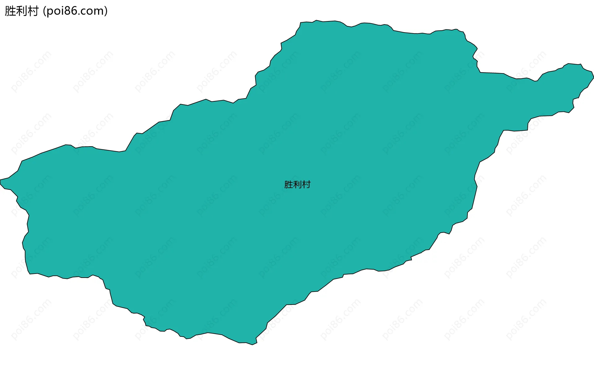 胜利村边界地图