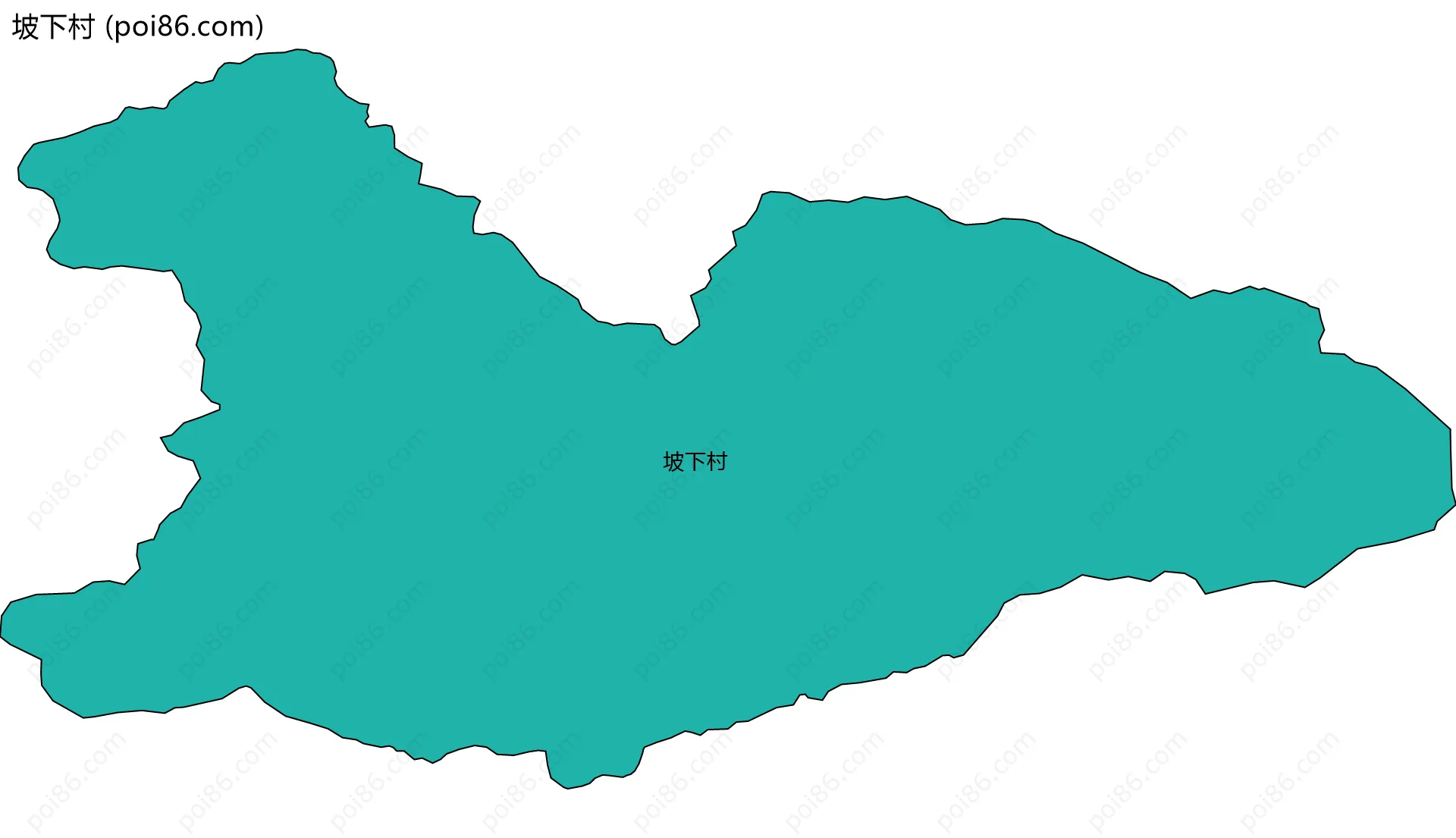 坡下村边界地图