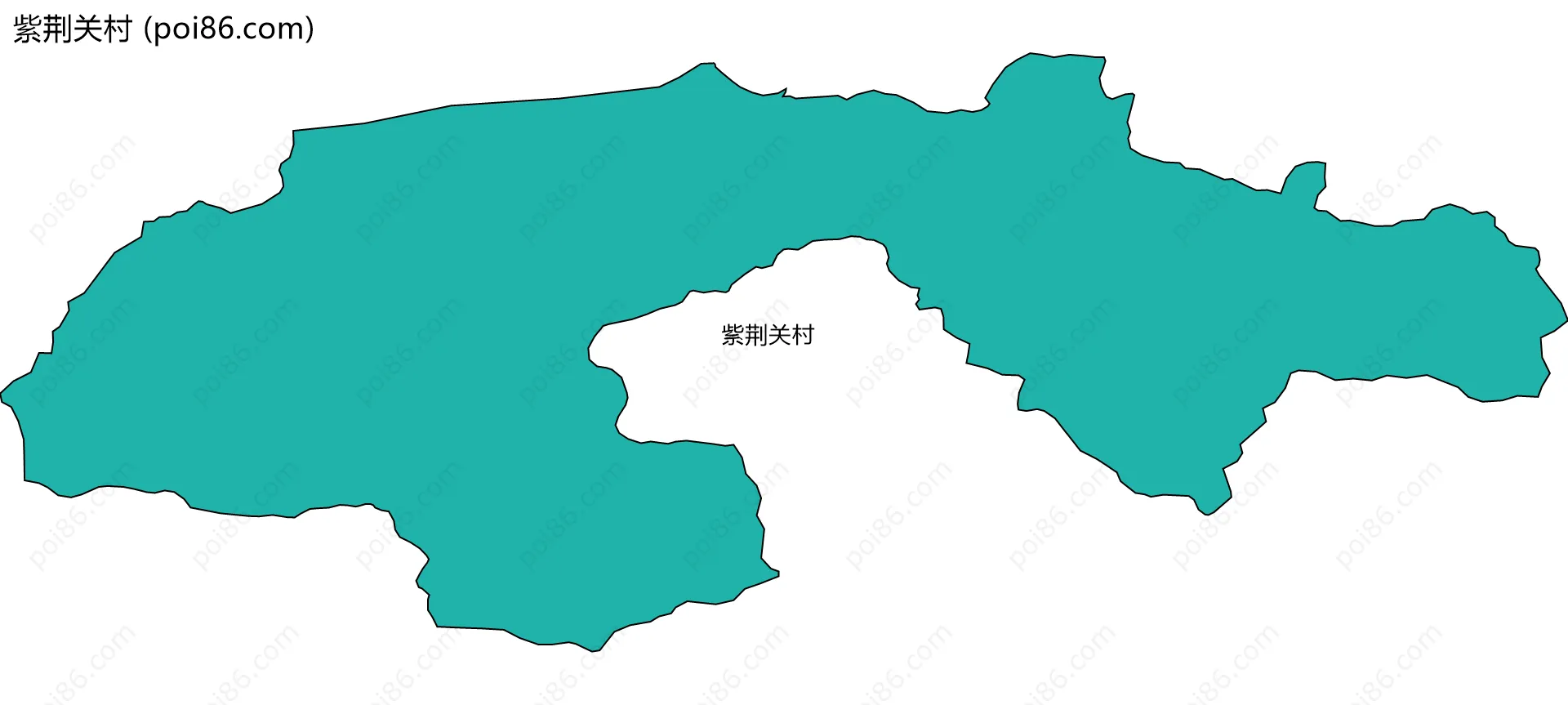 紫荆关村边界地图