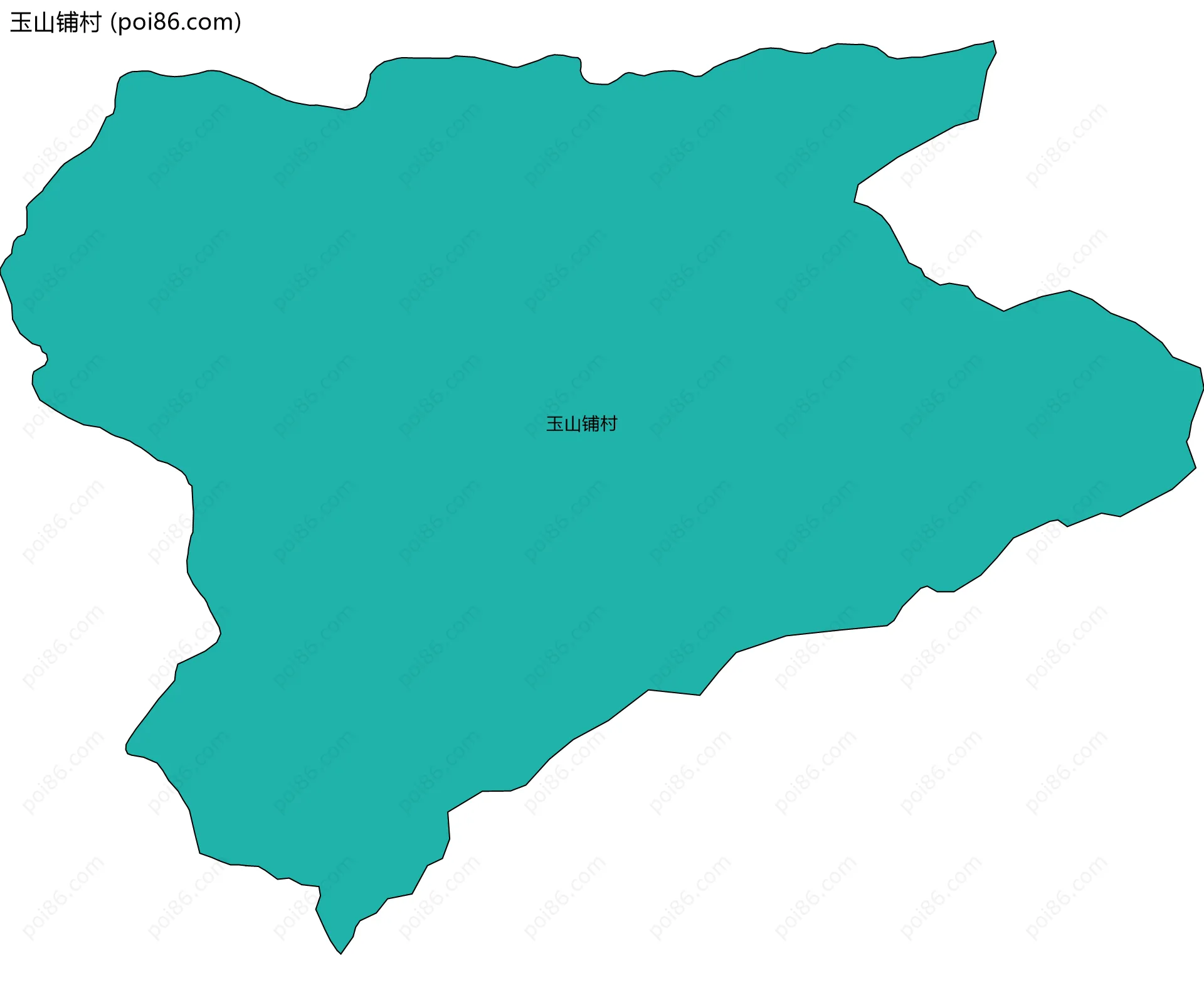 玉山铺村边界地图