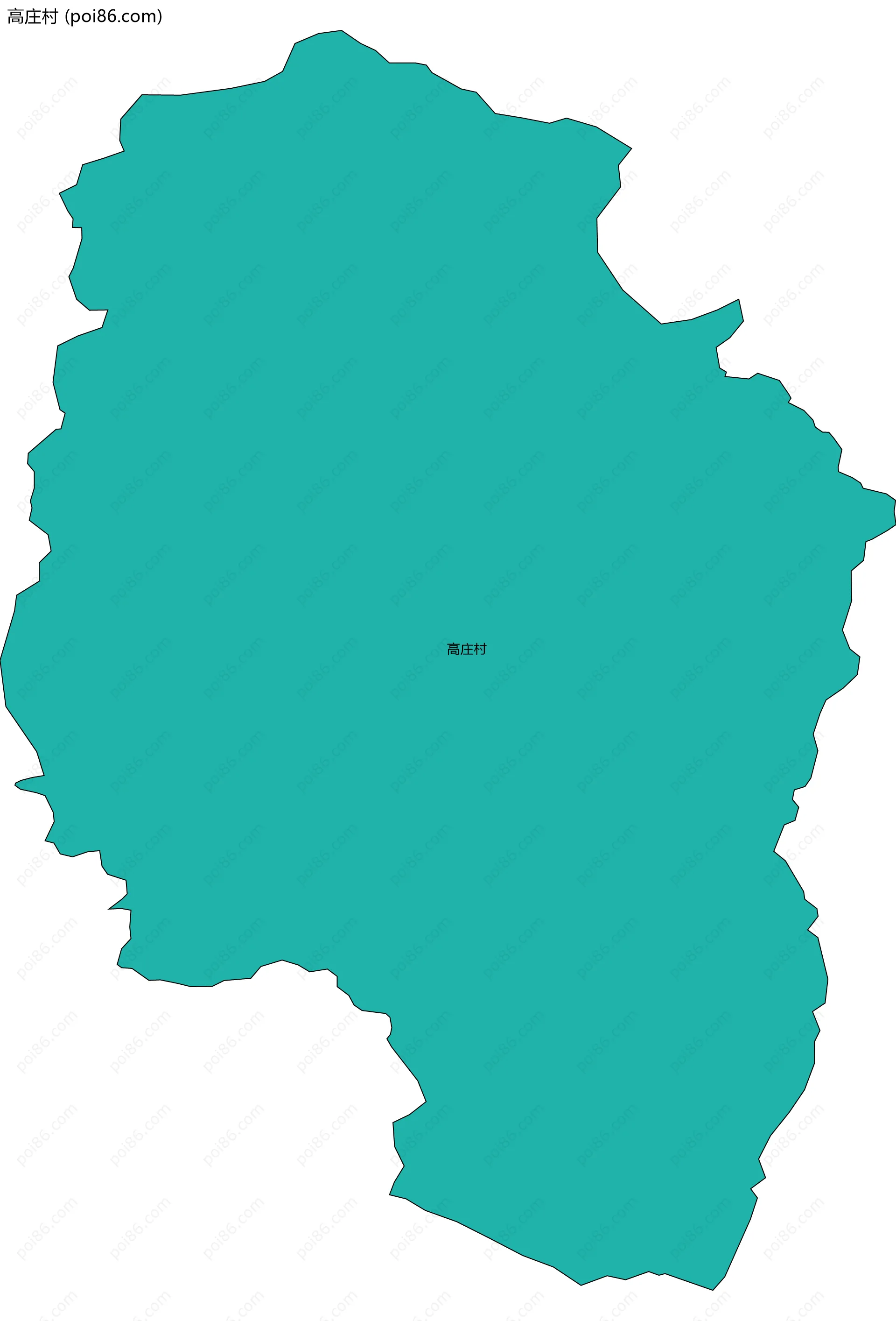 高庄村边界地图