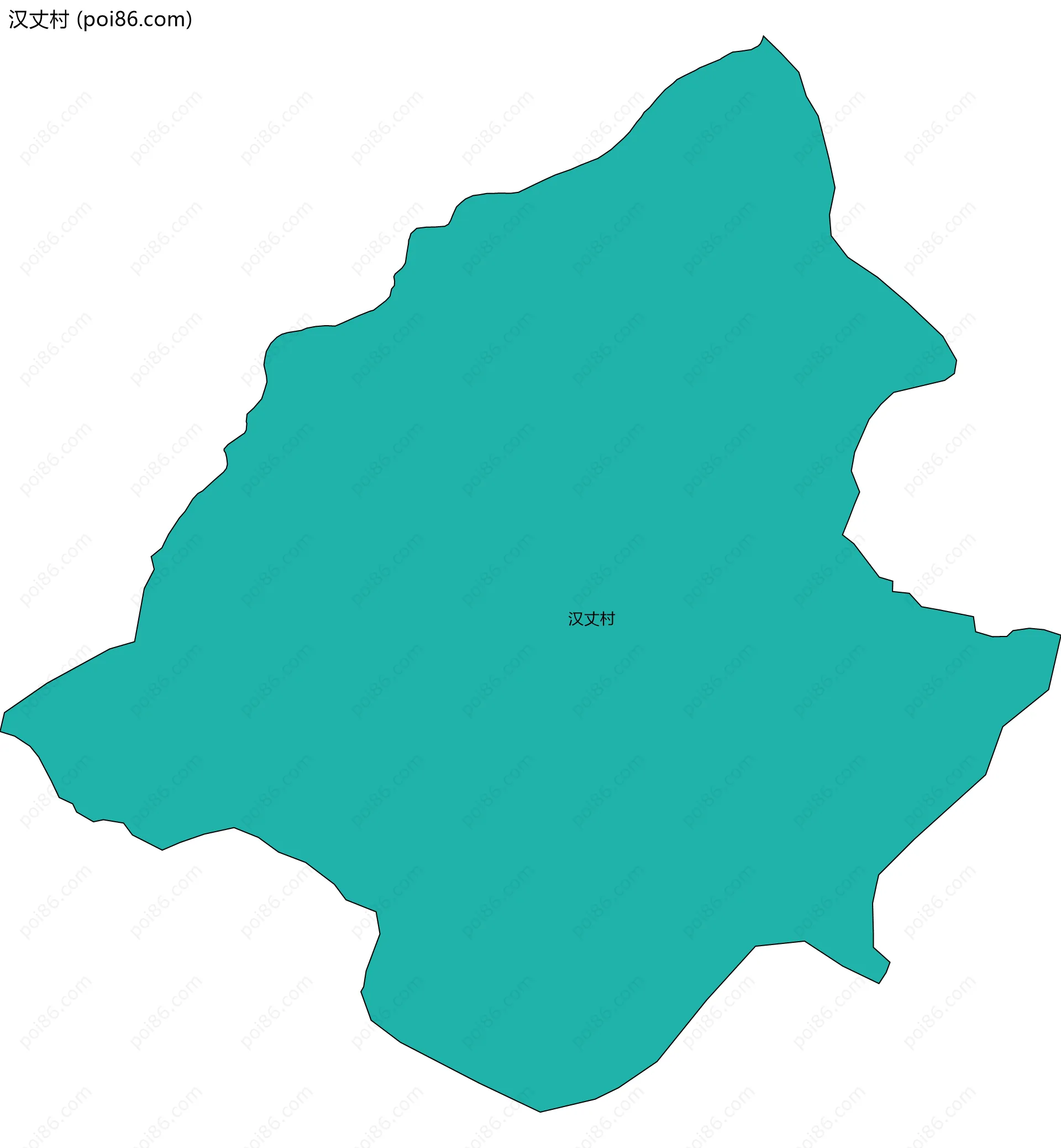 汉丈村边界地图