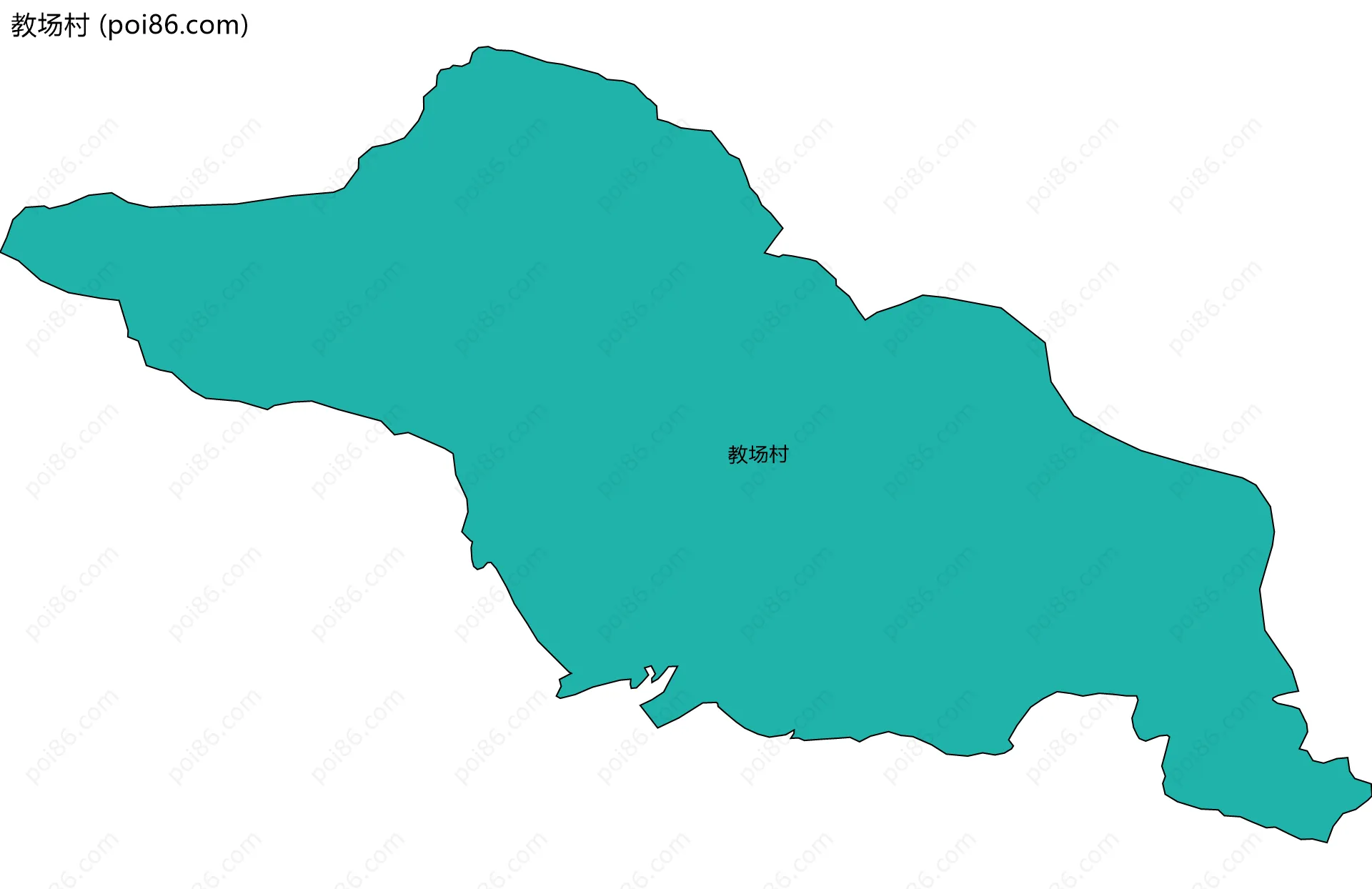 教场村边界地图