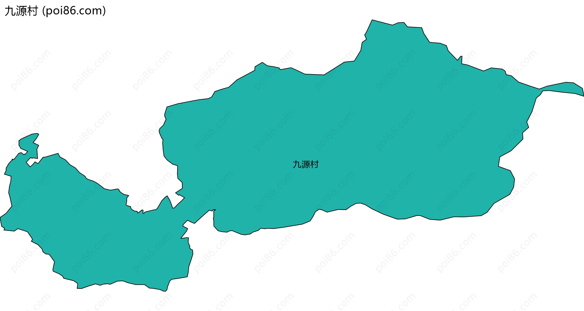 九源村边界地图