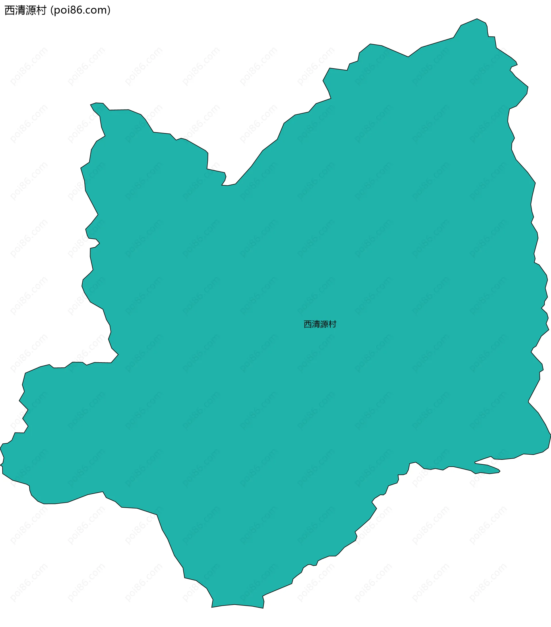 西清源村边界地图