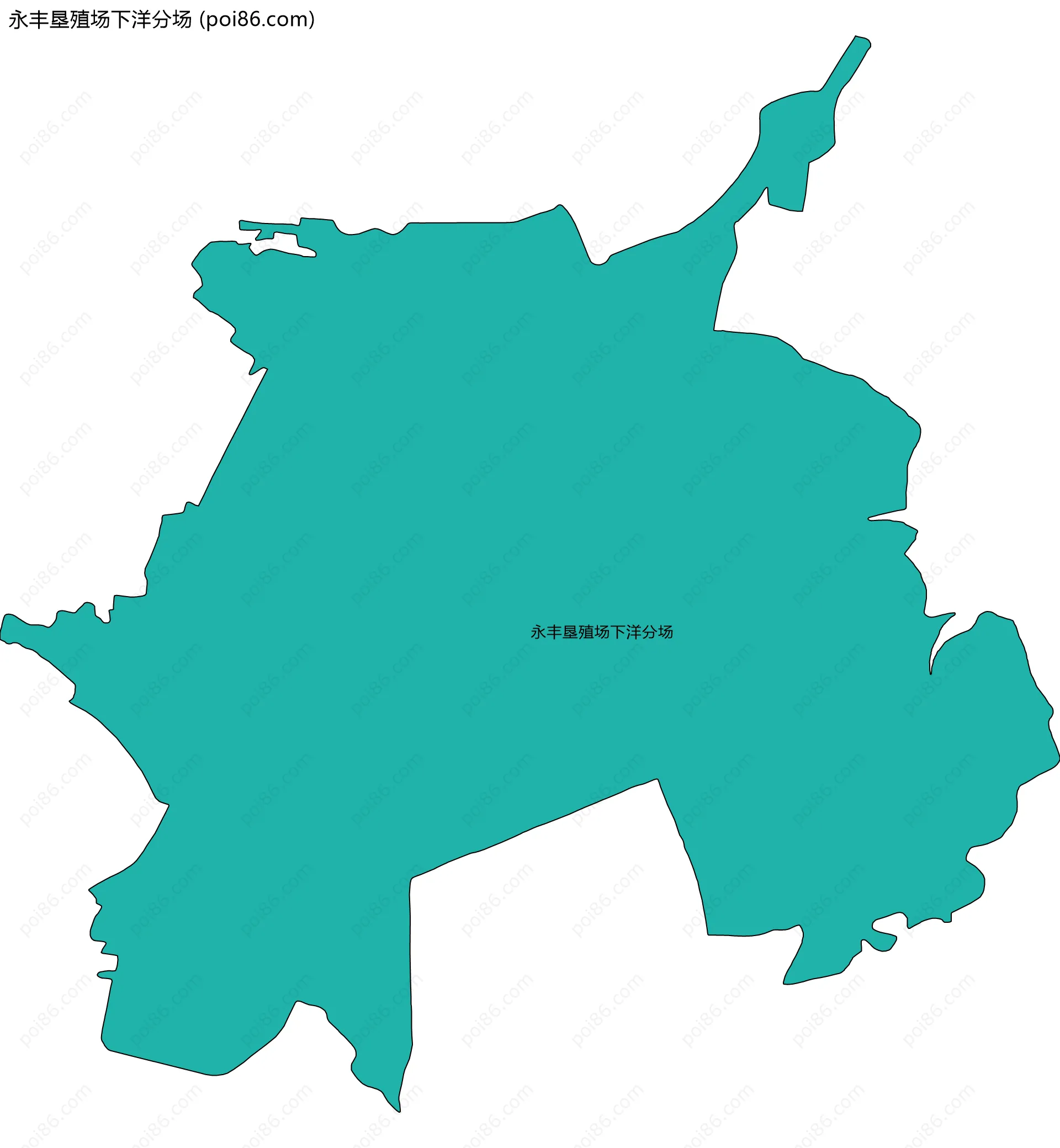 永丰垦殖场下洋分场边界地图