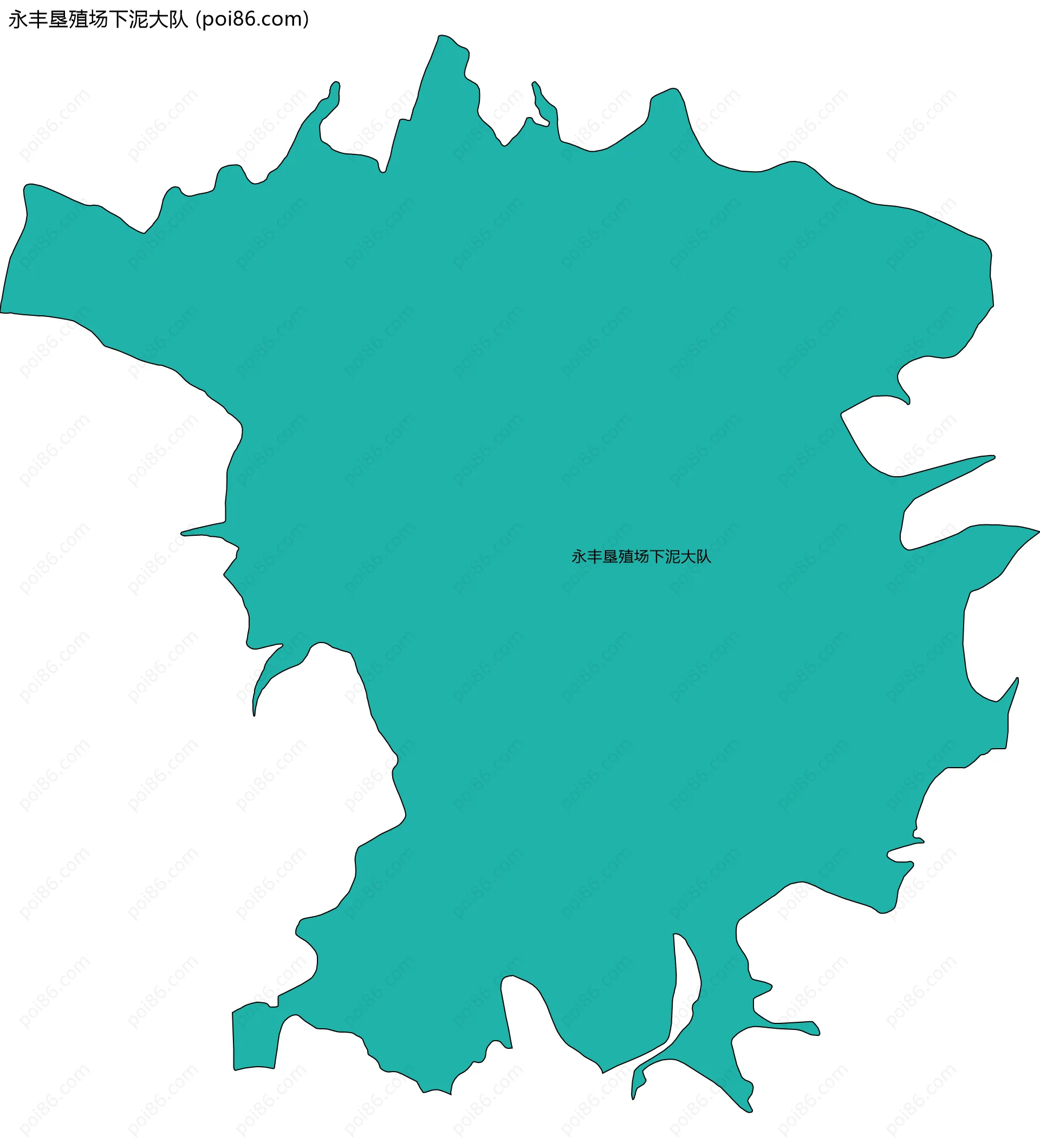 永丰垦殖场下泥大队边界地图