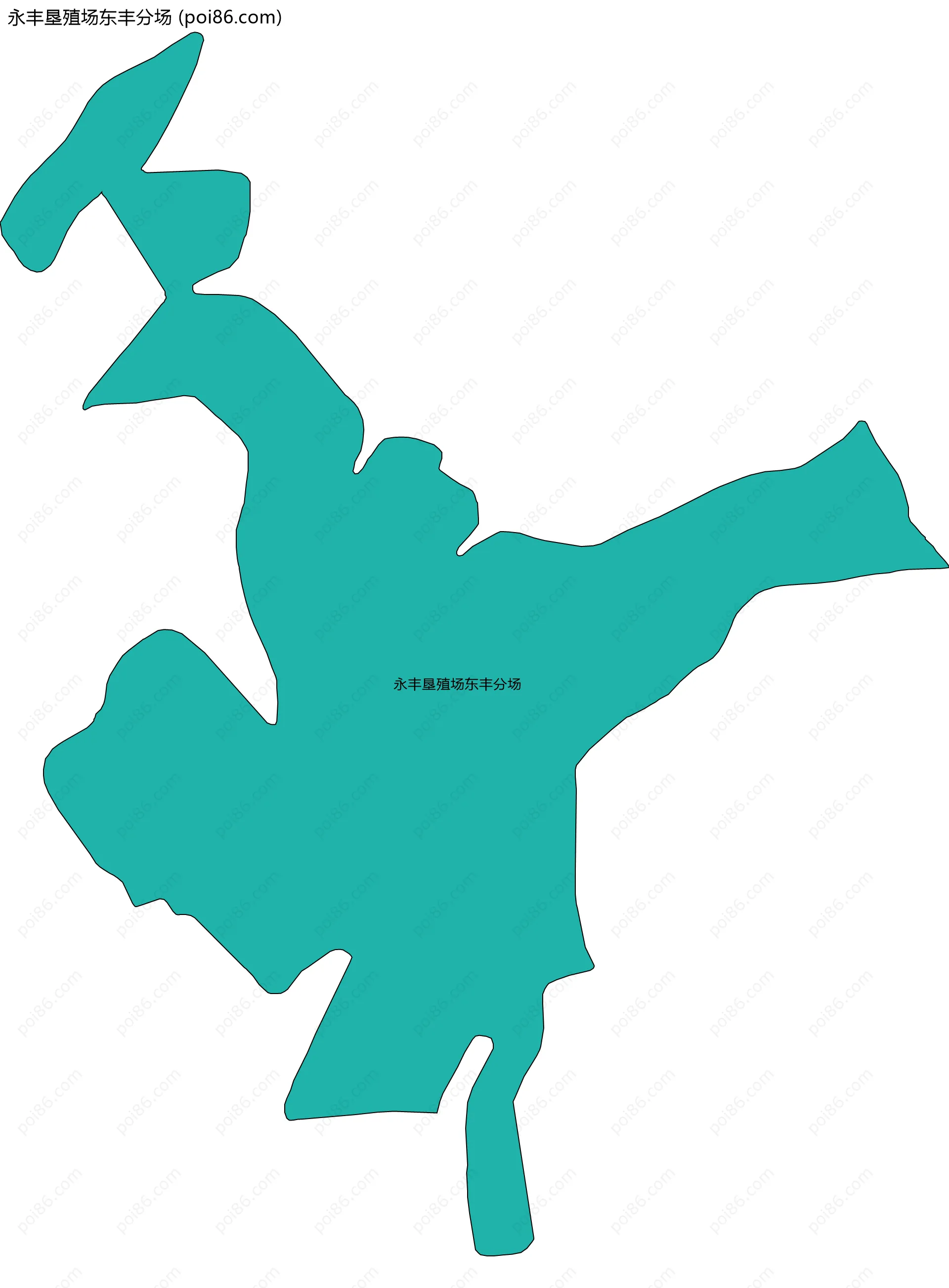 永丰垦殖场东丰分场边界地图