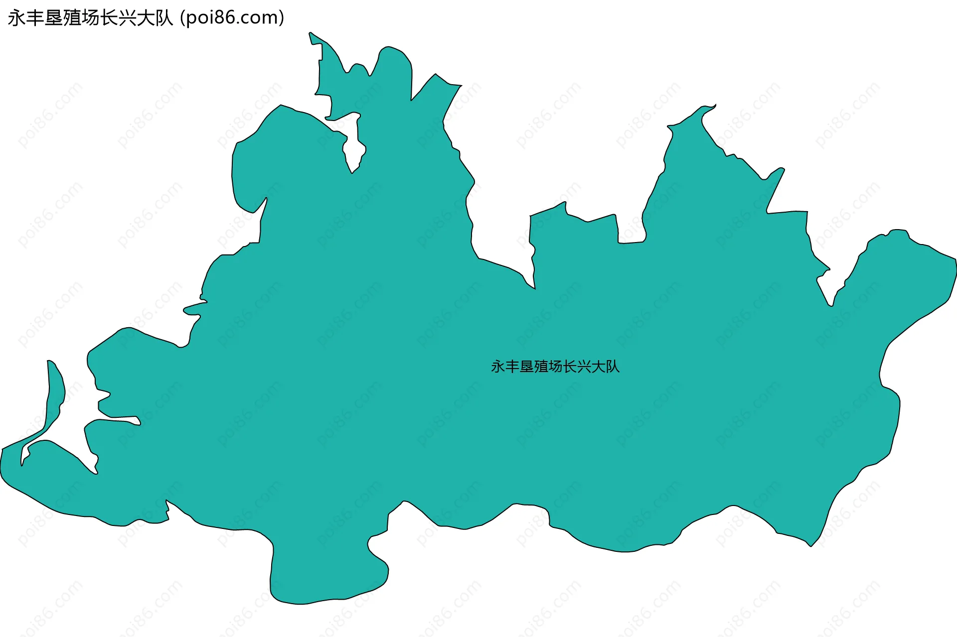 永丰垦殖场长兴大队边界地图