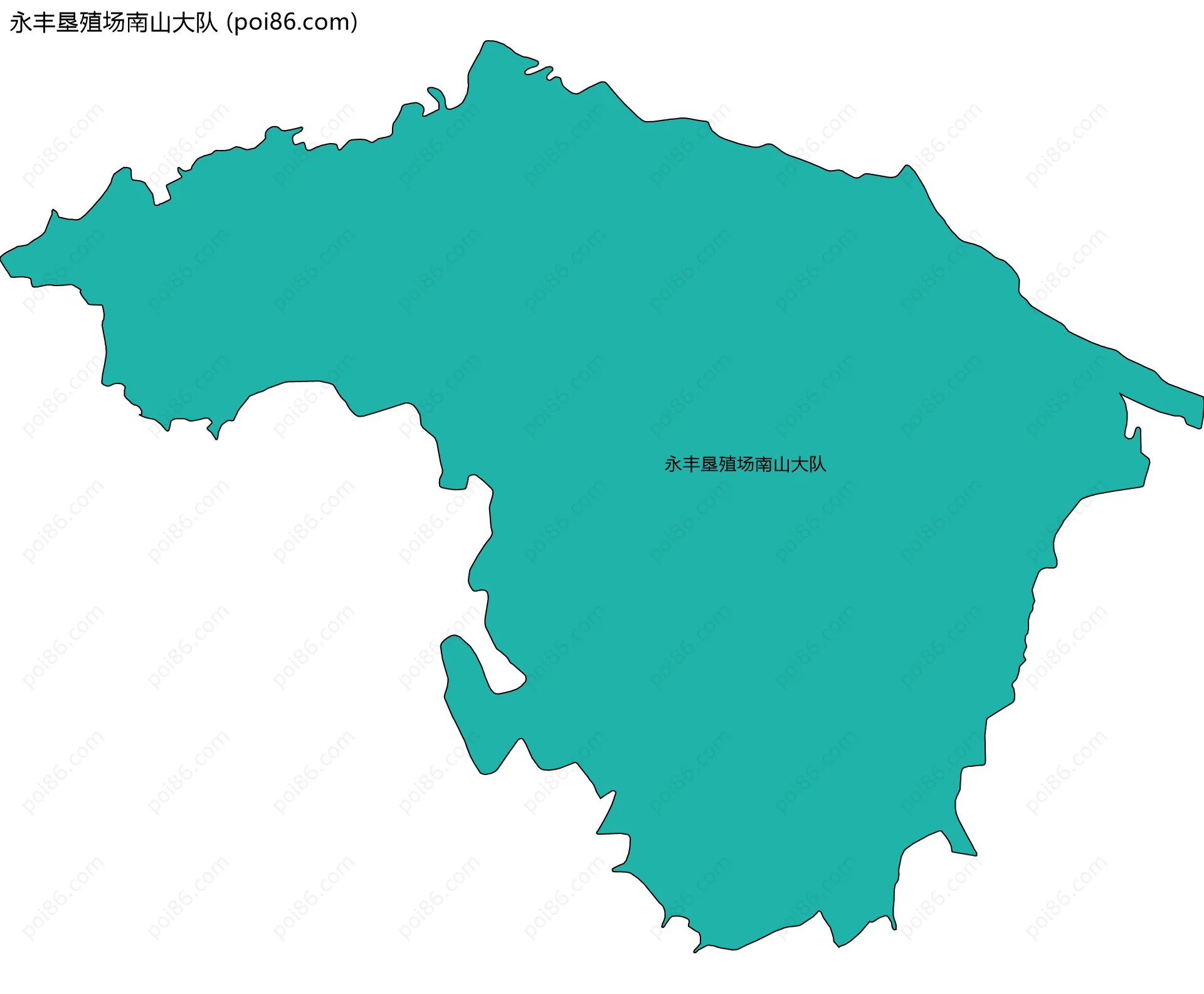 永丰垦殖场南山大队边界地图