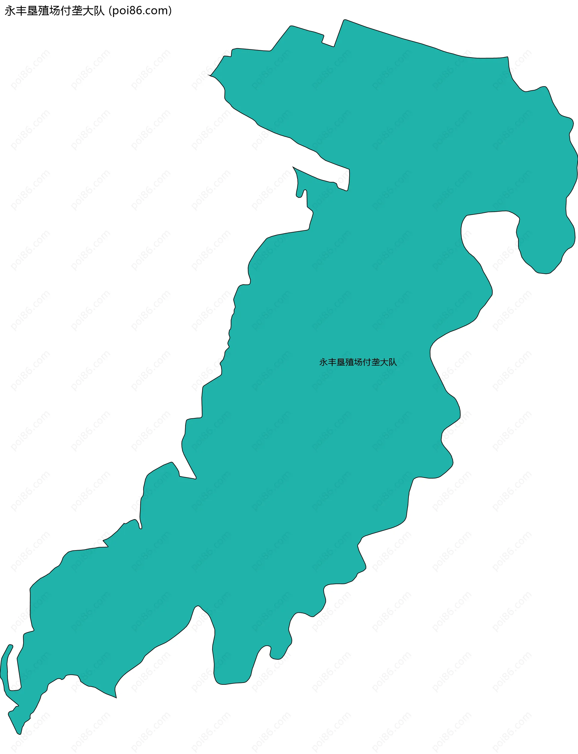 永丰垦殖场付垄大队边界地图