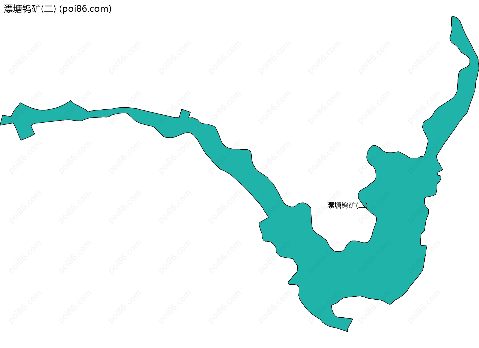 漂塘钨矿(二)边界地图