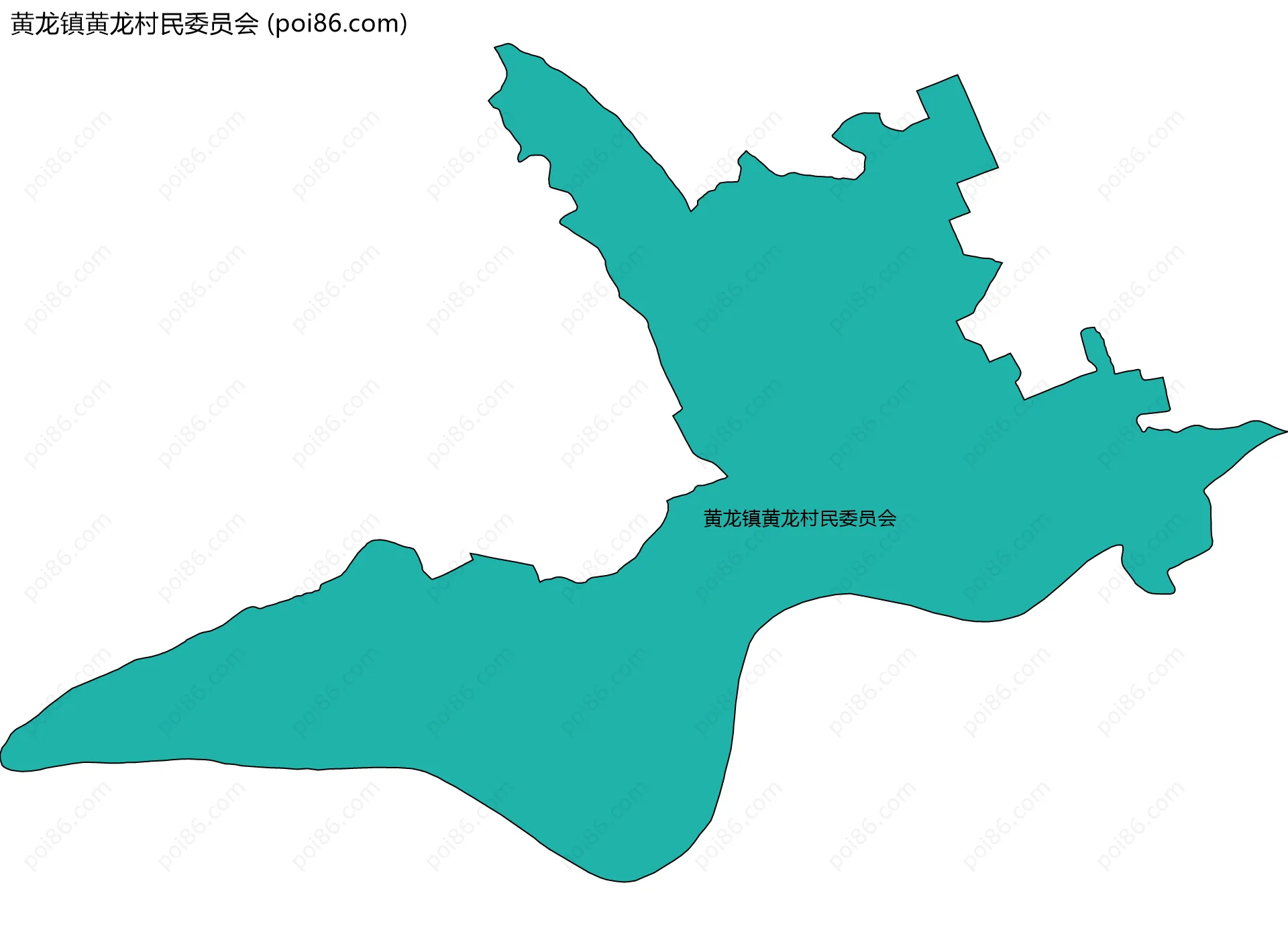 黄龙镇黄龙村民委员会边界地图