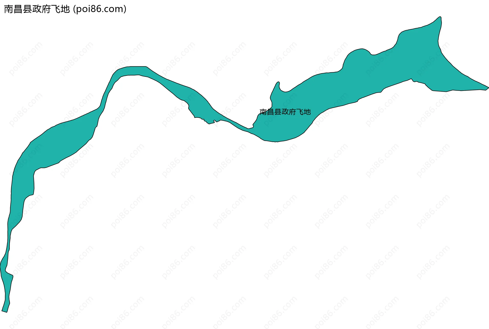 南昌县政府飞地边界地图