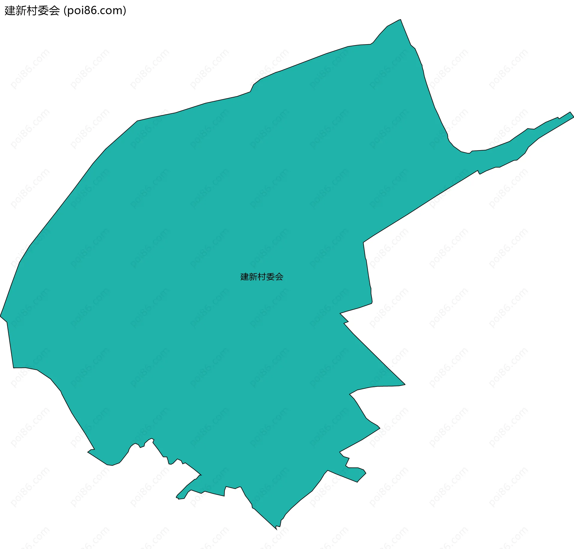 建新村委会边界地图