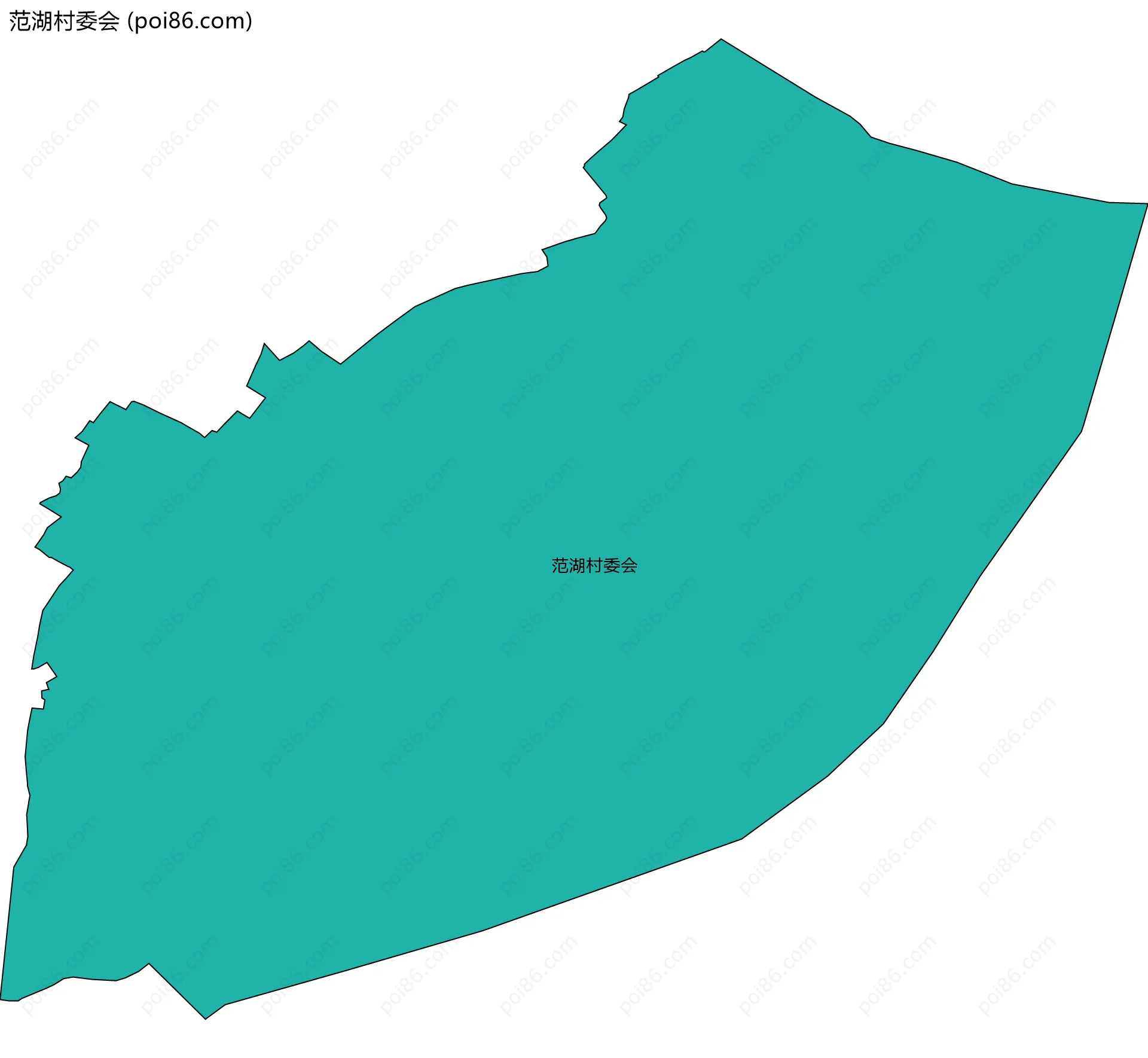 范湖村委会边界地图
