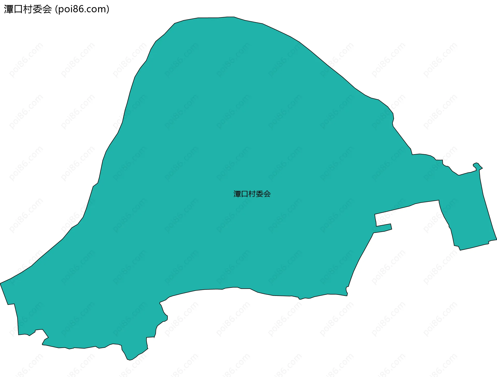 潭口村委会边界地图
