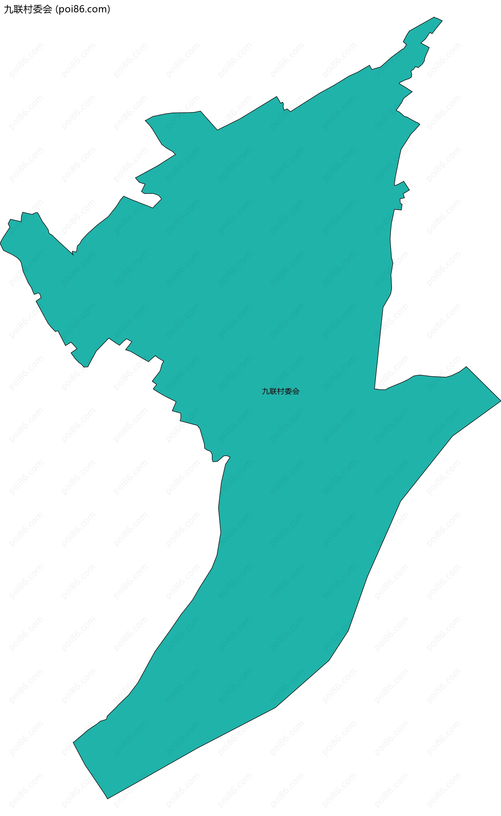九联村委会边界地图