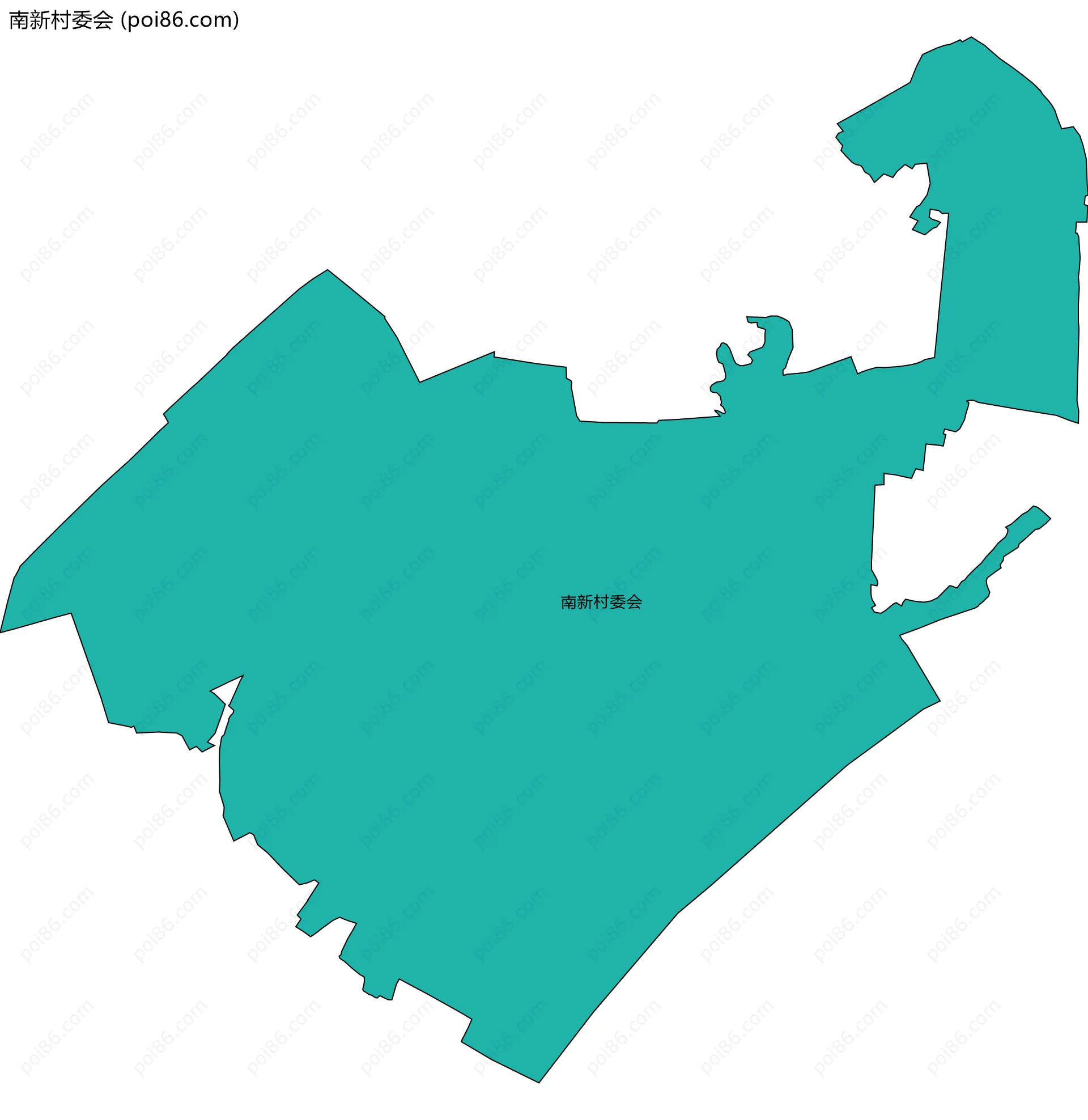 南新村委会边界地图
