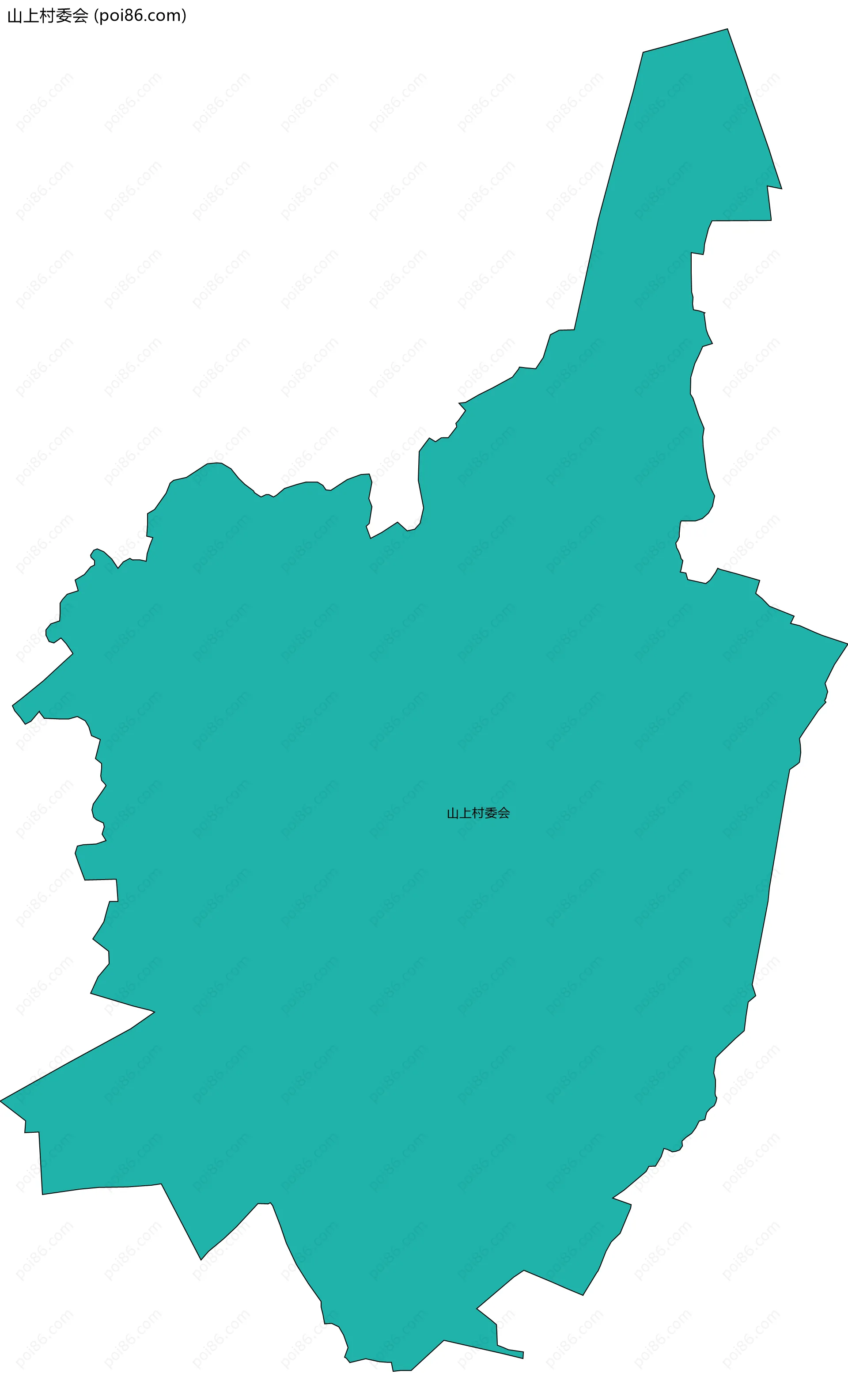 山上村委会边界地图