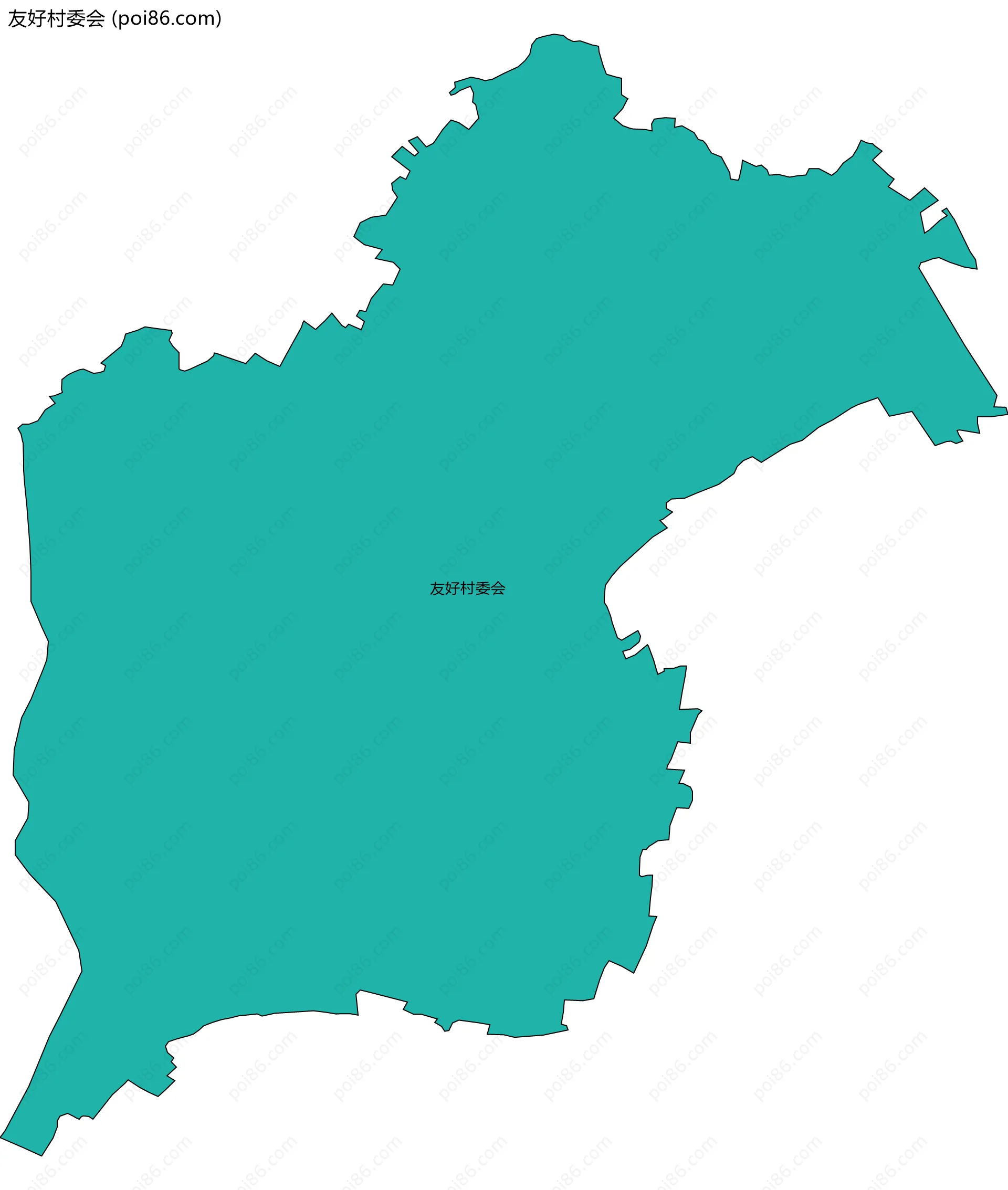 友好村委会边界地图