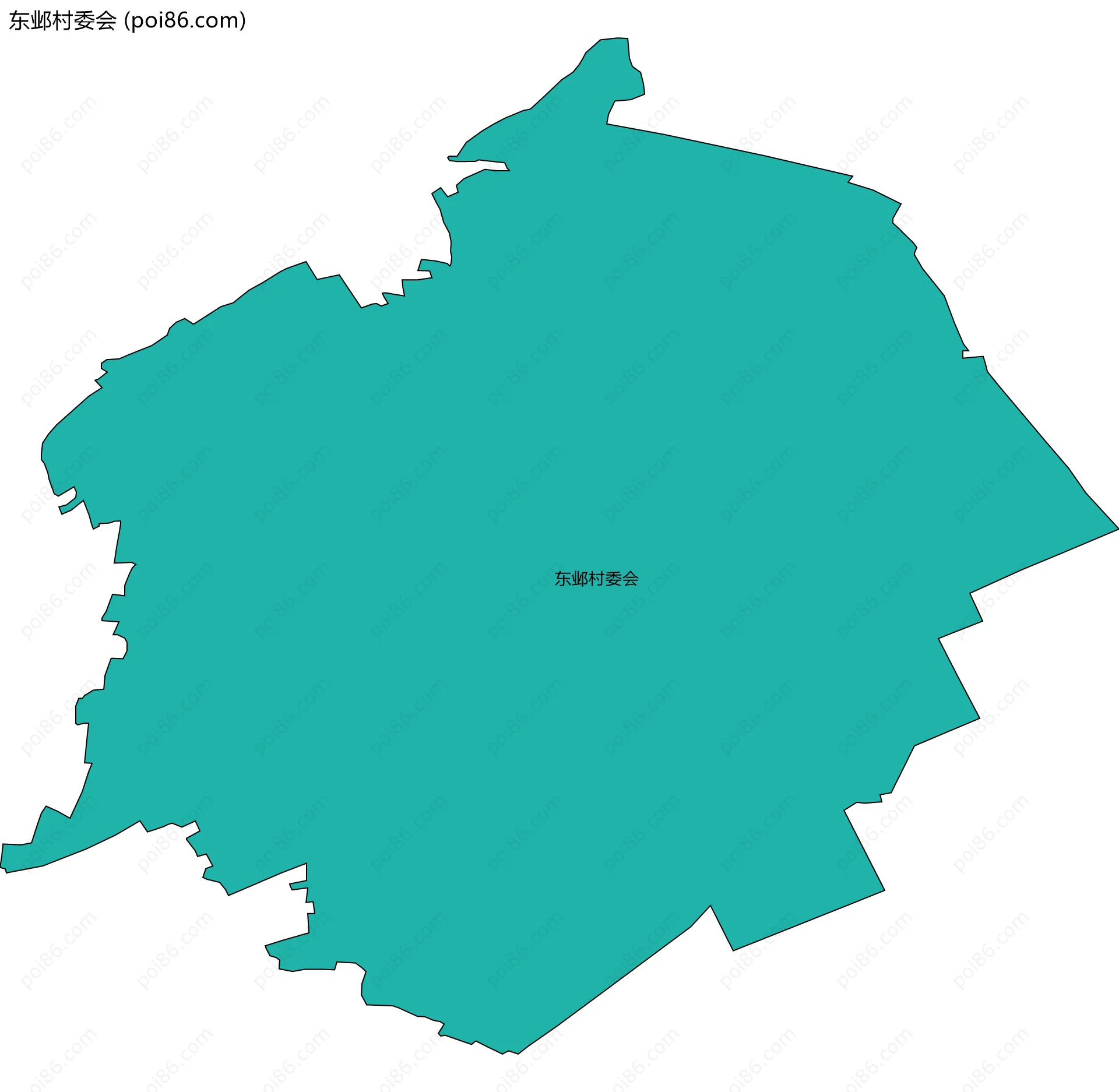 东邺村委会边界地图