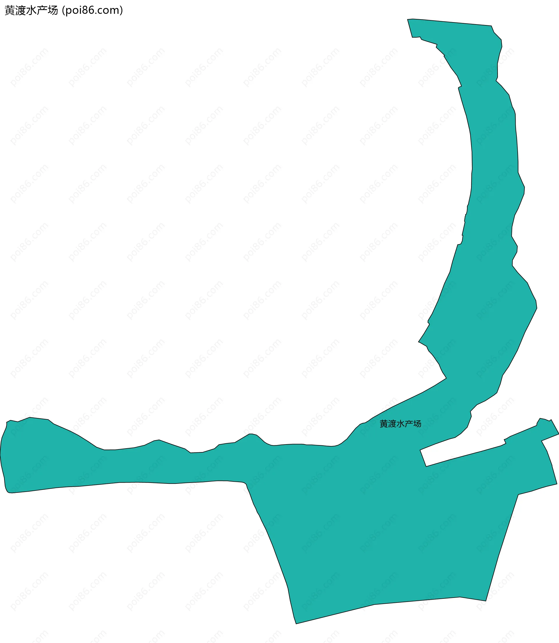 黄渡水产场边界地图