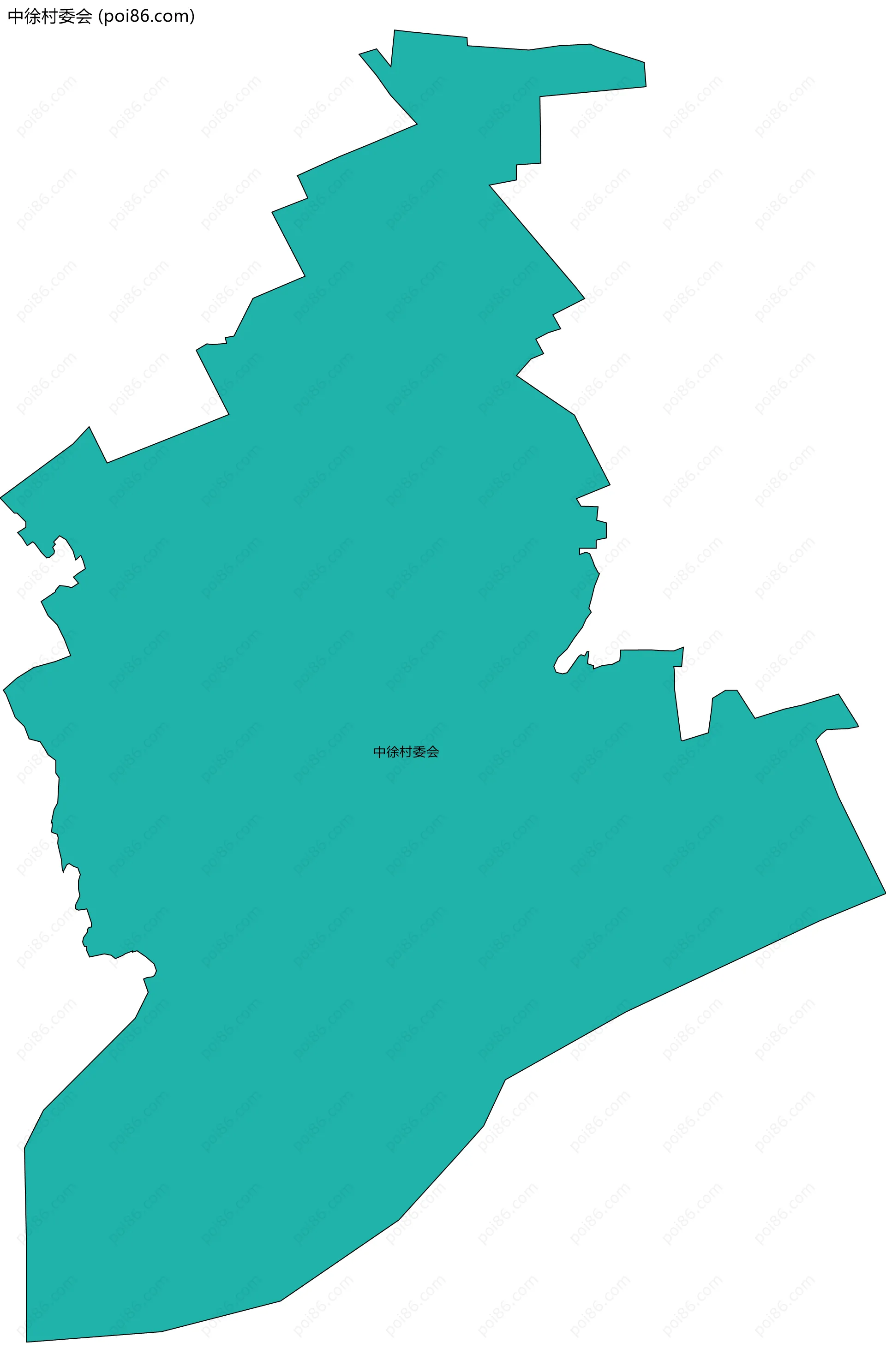 中徐村委会边界地图