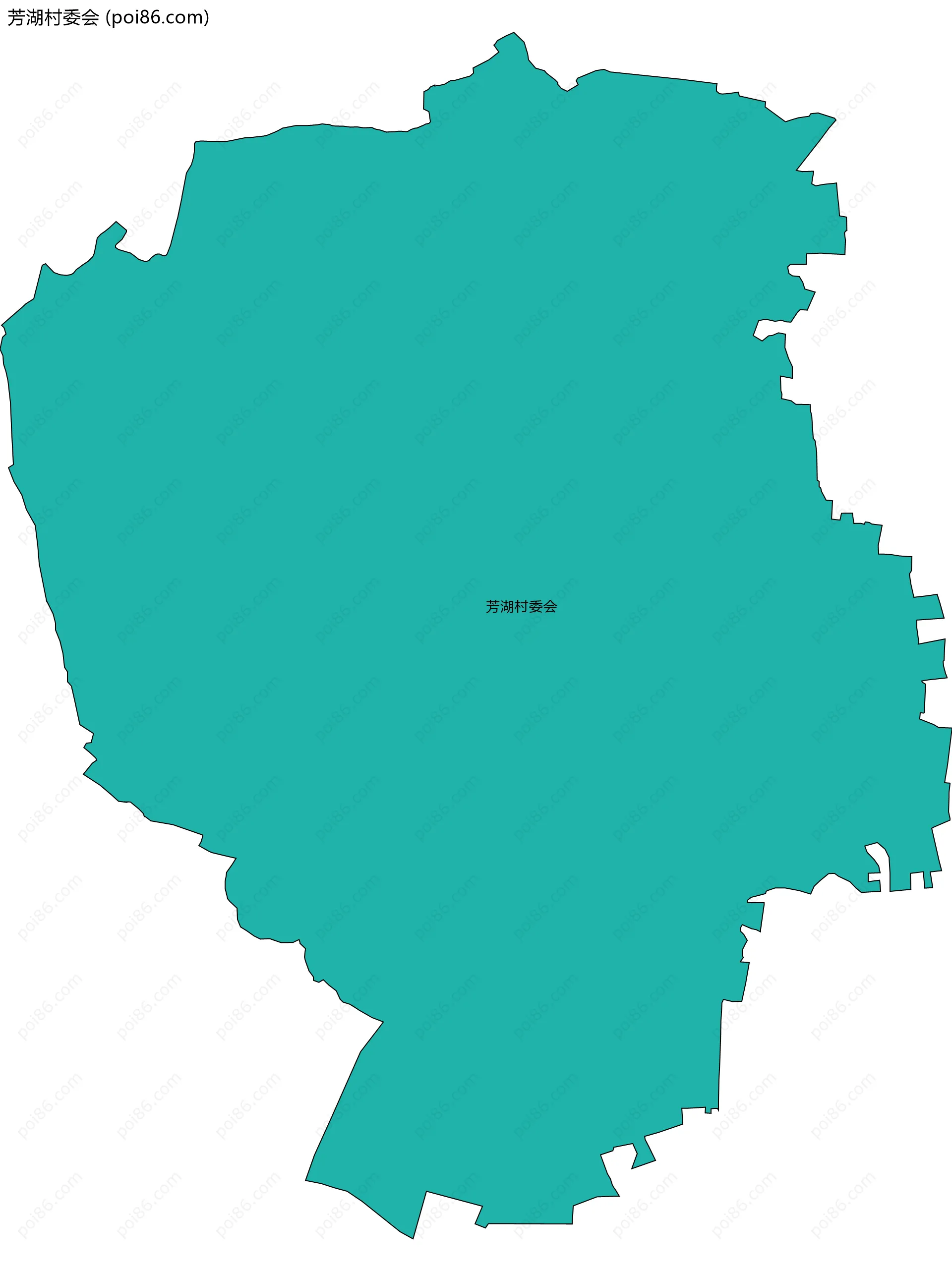 芳湖村委会边界地图