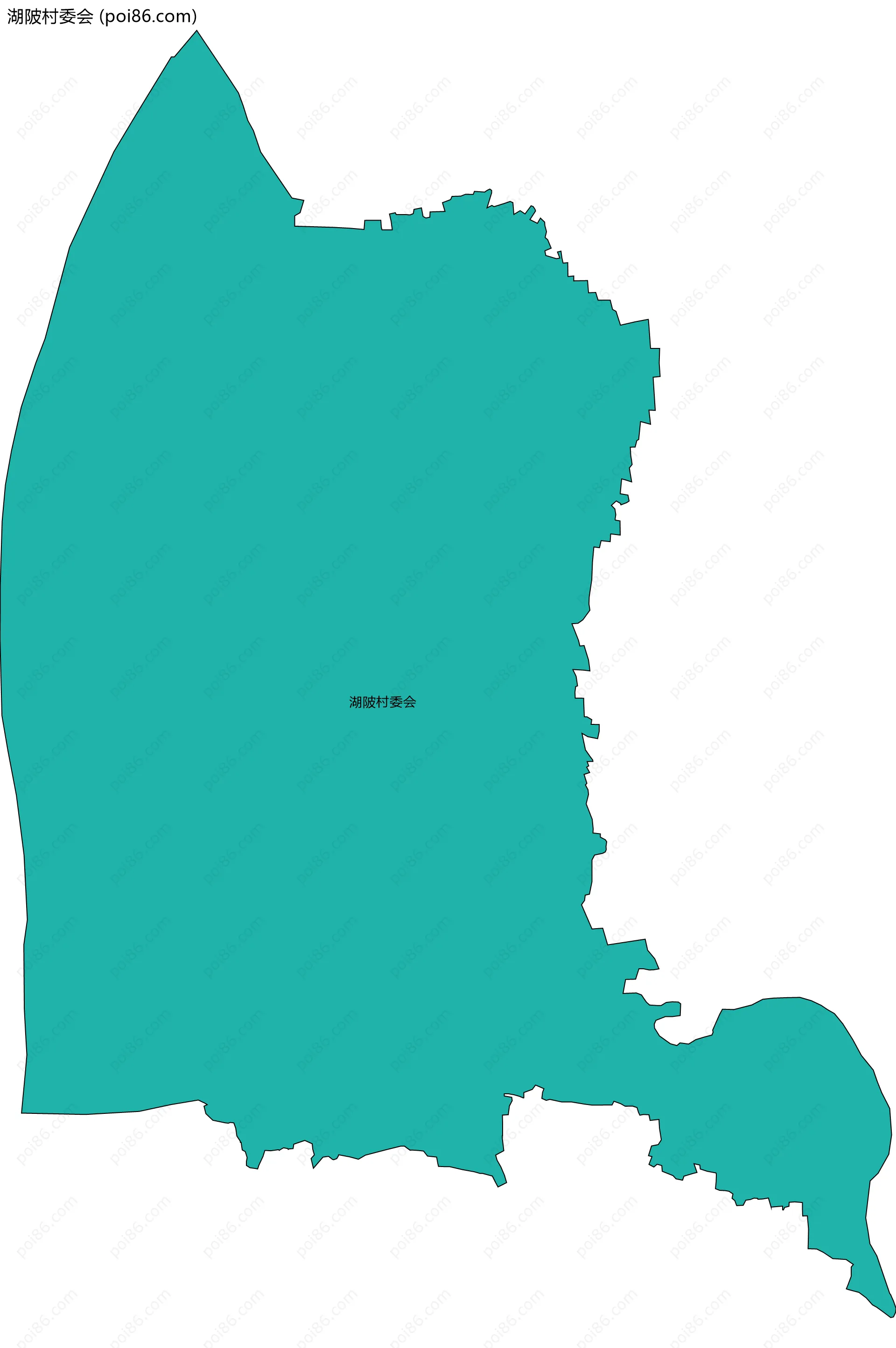 湖陂村委会边界地图